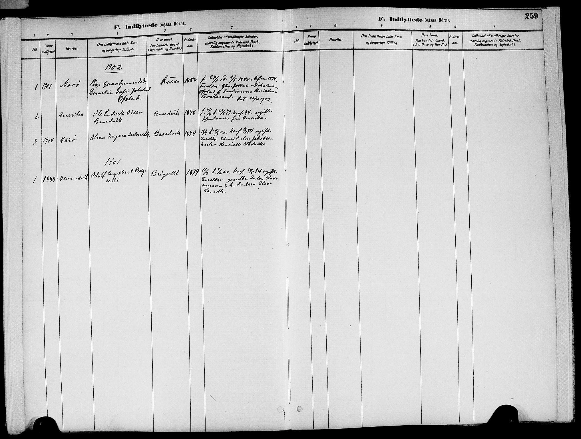 Ministerialprotokoller, klokkerbøker og fødselsregistre - Nord-Trøndelag, SAT/A-1458/773/L0617: Parish register (official) no. 773A08, 1887-1910, p. 259