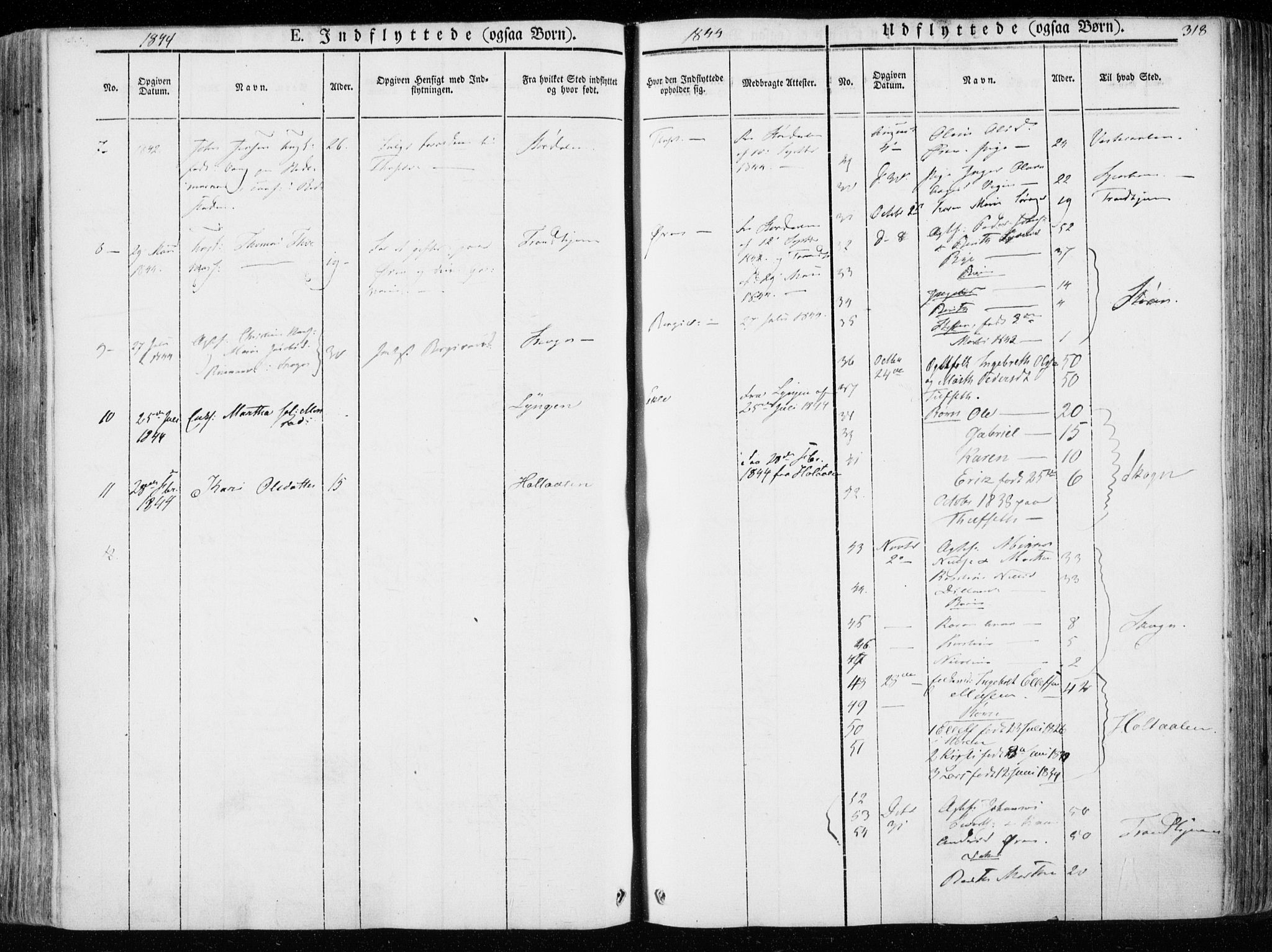 Ministerialprotokoller, klokkerbøker og fødselsregistre - Nord-Trøndelag, AV/SAT-A-1458/723/L0239: Parish register (official) no. 723A08, 1841-1851, p. 318