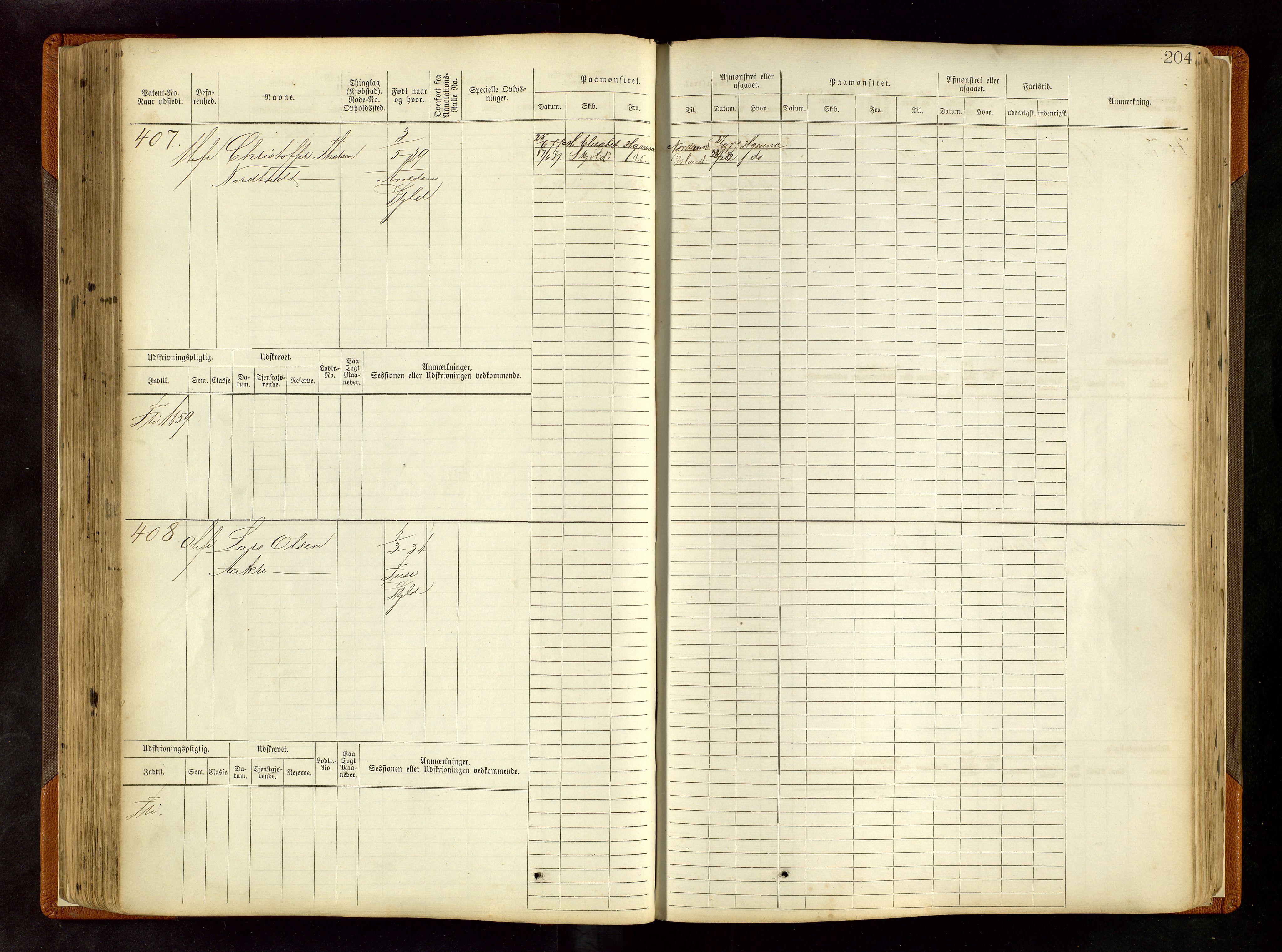 Haugesund sjømannskontor, AV/SAST-A-102007/F/Fb/Fbb/L0005: Sjøfartsrulle Haugesund krets nr. 1-1922, 1868-1948, p. 204