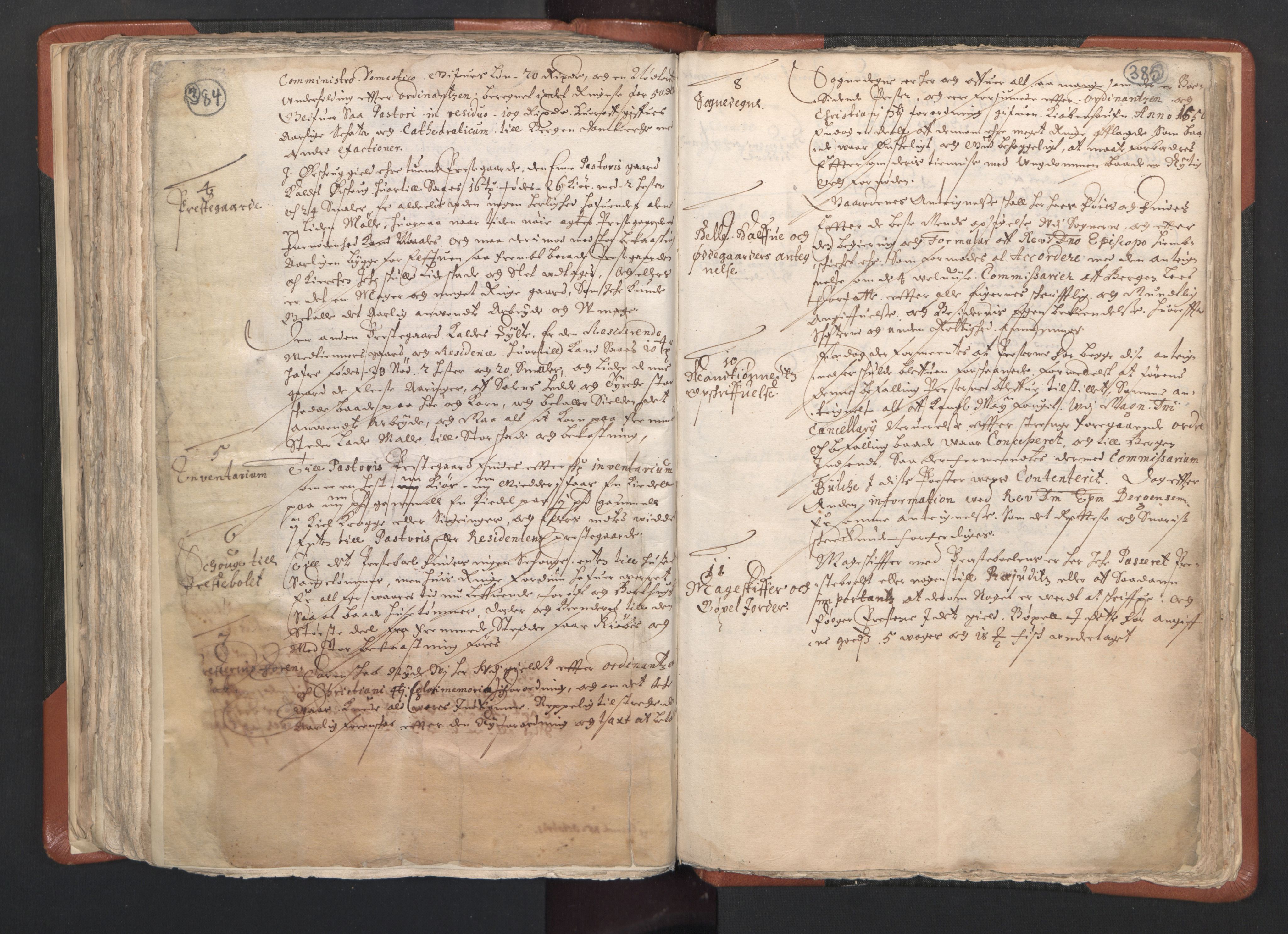 RA, Vicar's Census 1664-1666, no. 26: Sunnmøre deanery, 1664-1666, p. 384-385