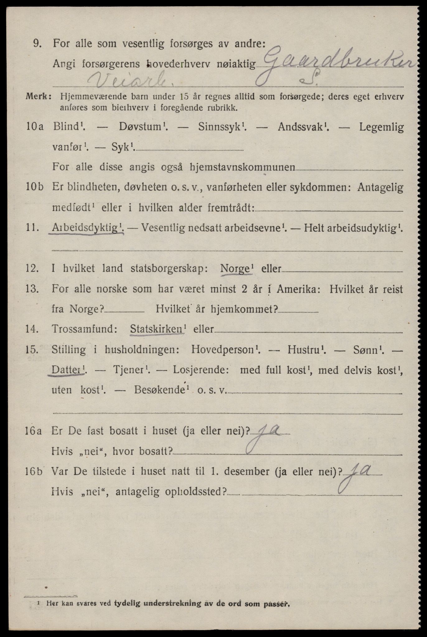 SAST, 1920 census for Vikedal, 1920, p. 5004