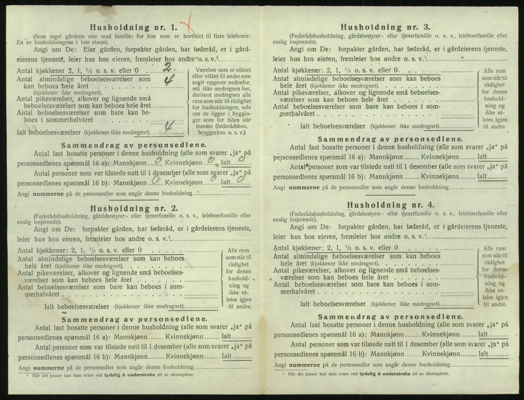 SAK, 1920 census for Herefoss, 1920, p. 151