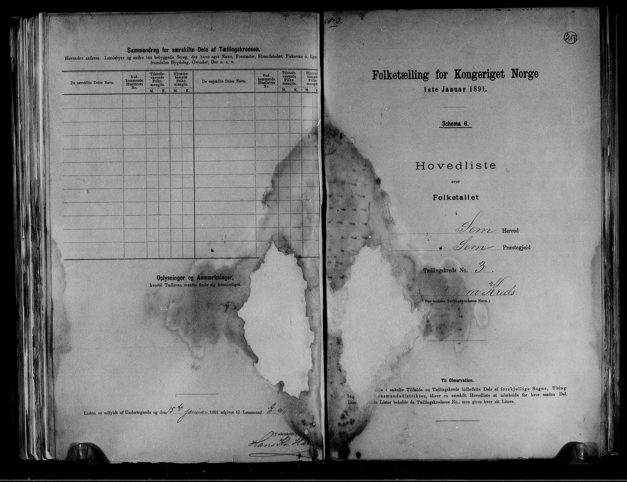 RA, 1891 census for 0721 Sem, 1891, p. 8