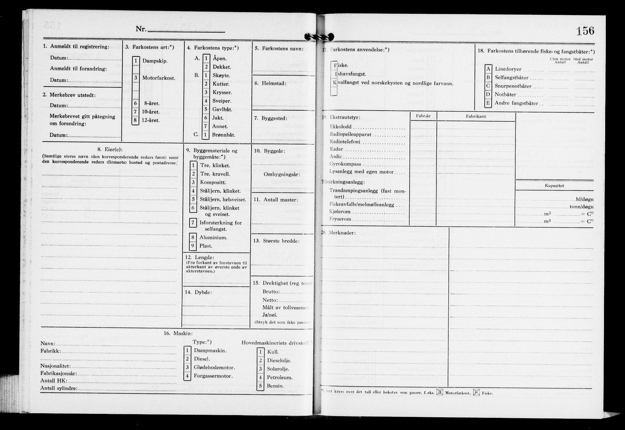 Fiskeridirektoratet - 1 Adm. ledelse - 13 Båtkontoret, AV/SAB-A-2003/I/Ia/Iaf/L0151: 135.0669/7 Merkeprotokoll - Ålesund, 1967-1968, p. 156