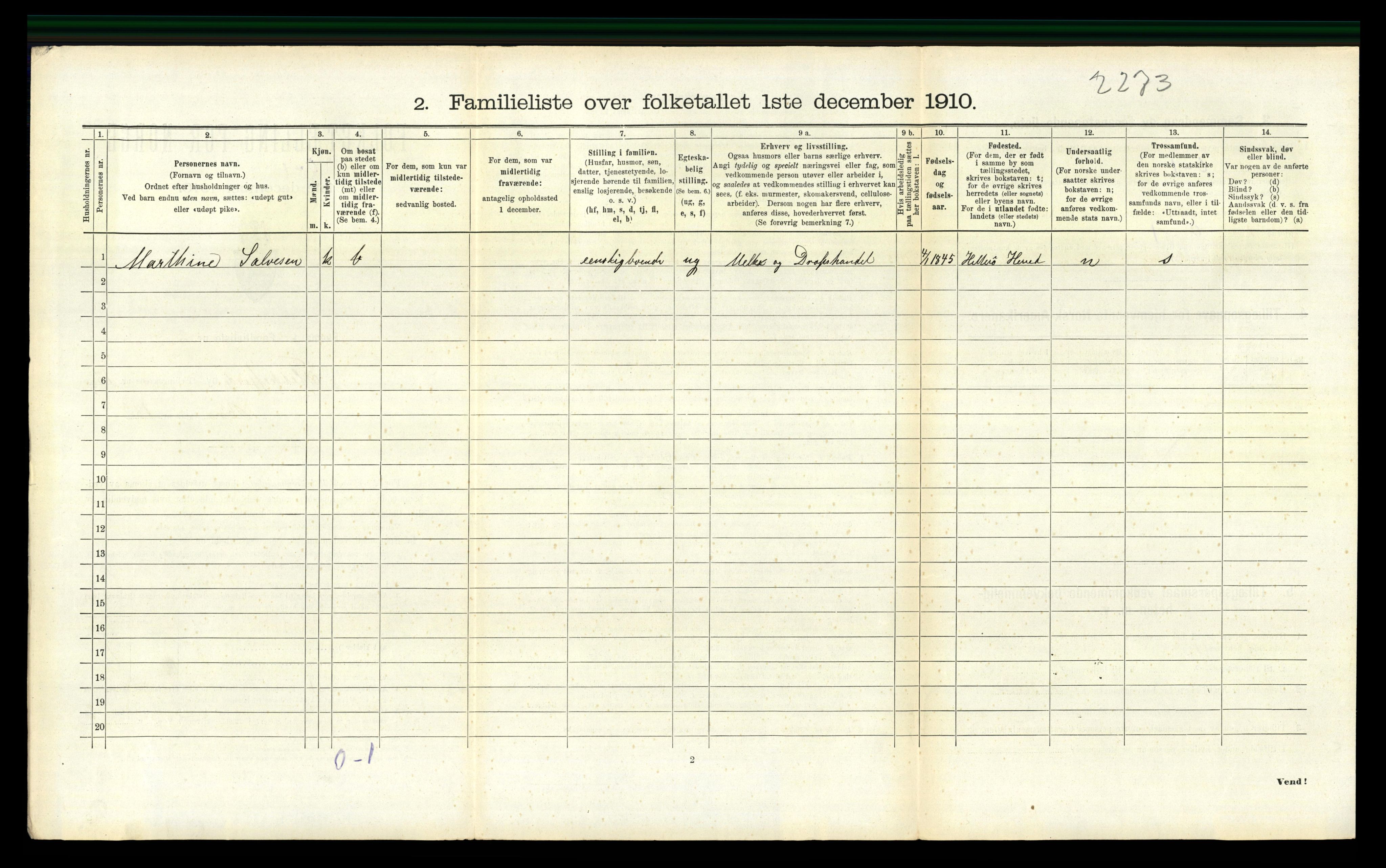 RA, 1910 census for Flekkefjord, 1910, p. 1513