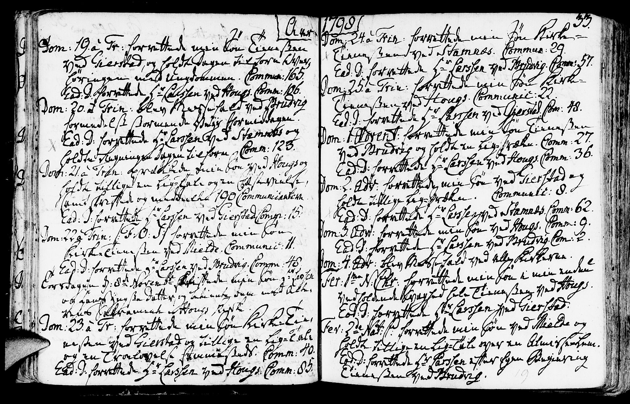 Haus sokneprestembete, SAB/A-75601/H/Haa: Parish register (official) no. A 11, 1796-1816, p. 33