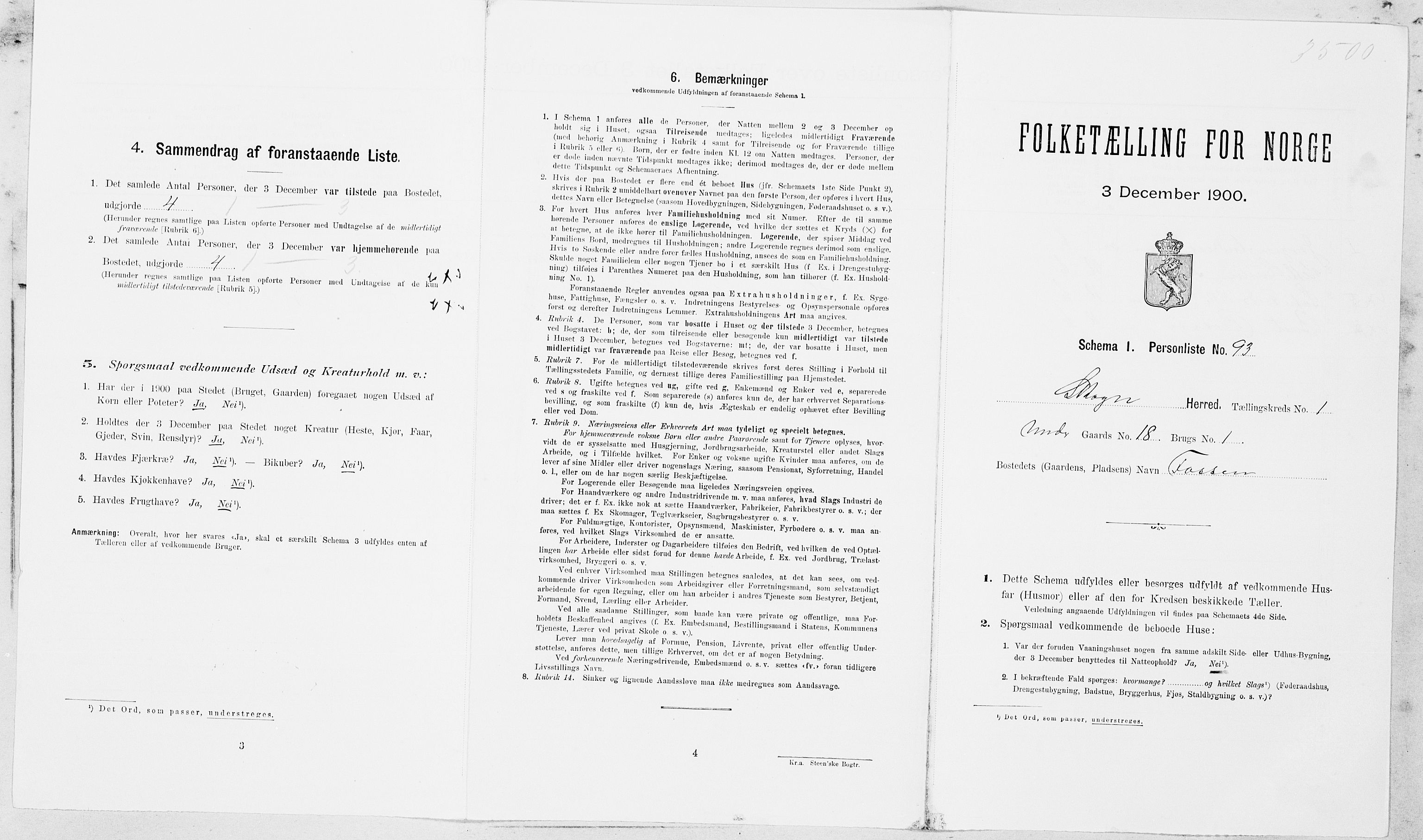 SAT, 1900 census for Skogn, 1900, p. 217