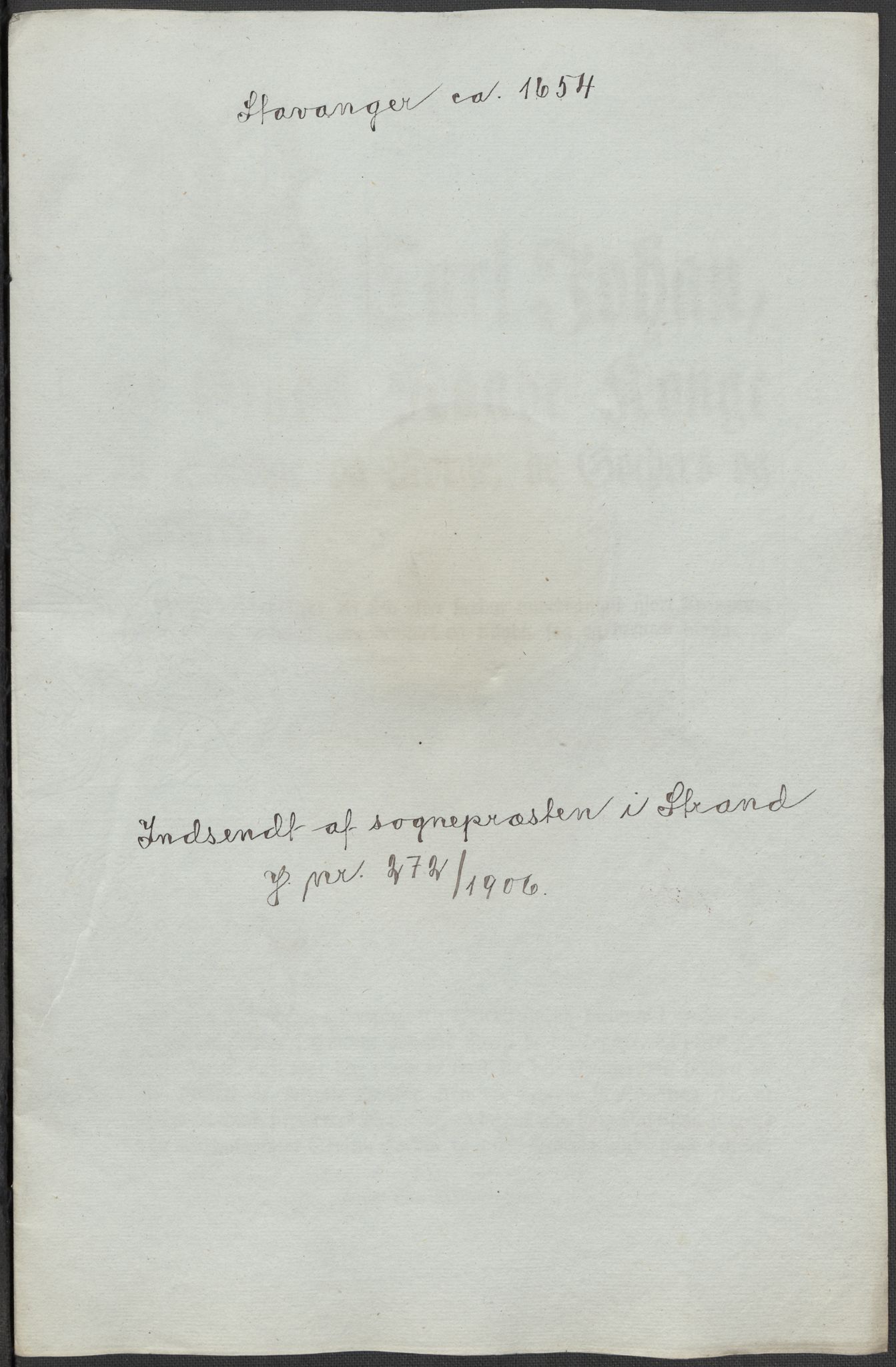 Riksarkivets diplomsamling, RA/EA-5965/F15/L0031: Prestearkiv - Aust-Agder, Vest-Agder og Rogaland, 1575-1768, p. 145