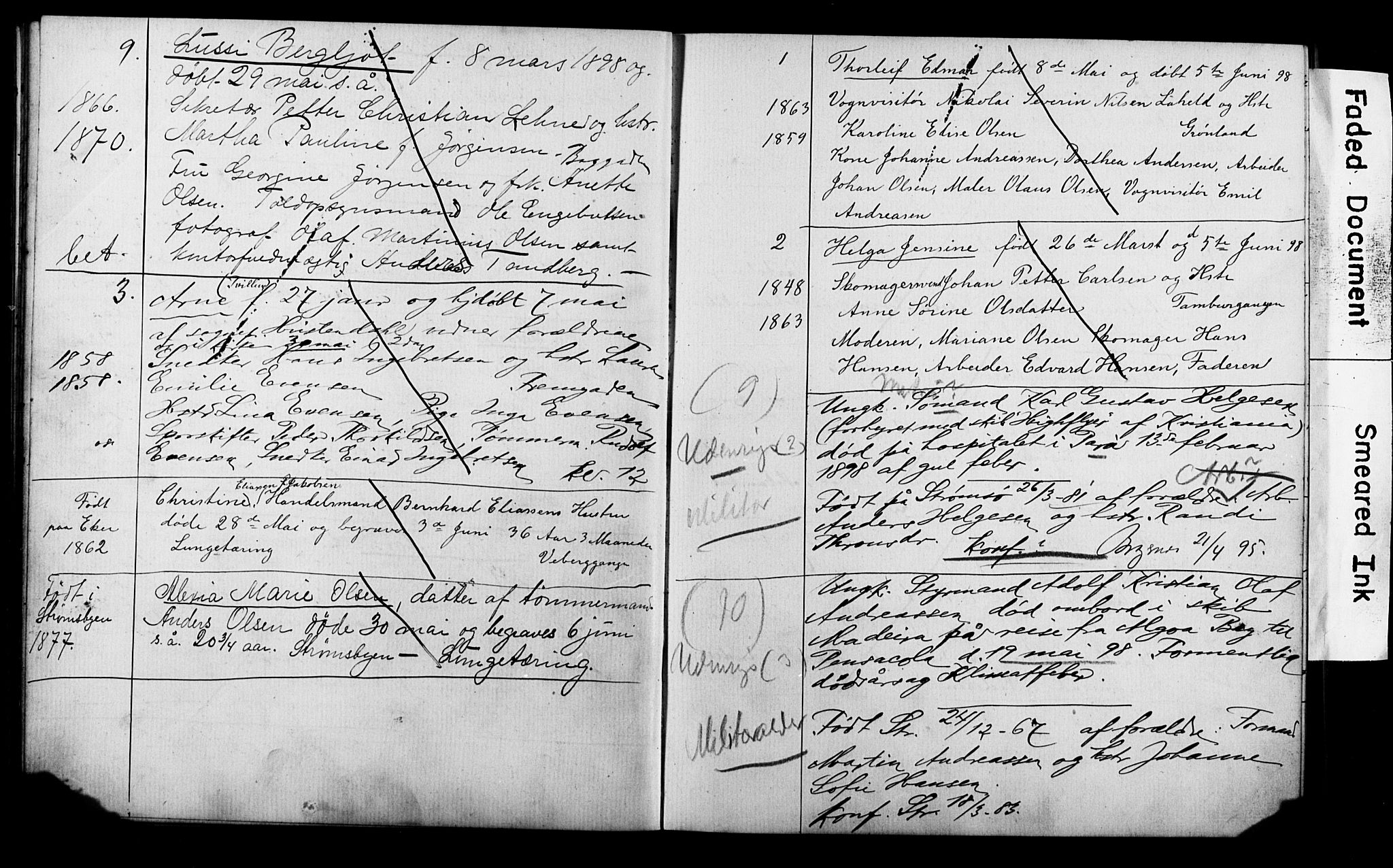 Strømsø kirkebøker, AV/SAKO-A-246/Y/Ya/L0005: Parish register draft no. I 5, 1897-1903