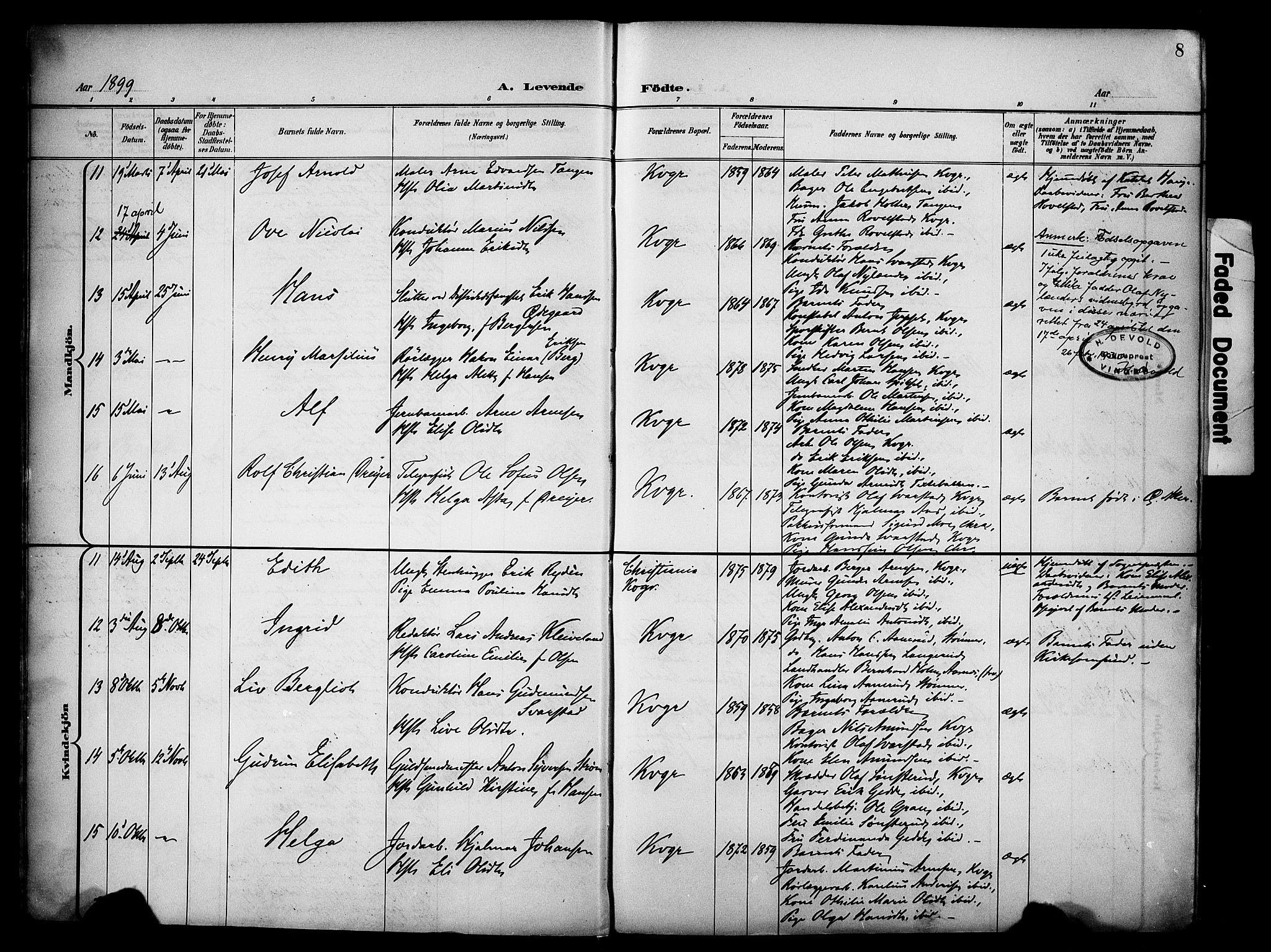 Vinger prestekontor, AV/SAH-PREST-024/H/Ha/Haa/L0016: Parish register (official) no. 16, 1898-1920, p. 8