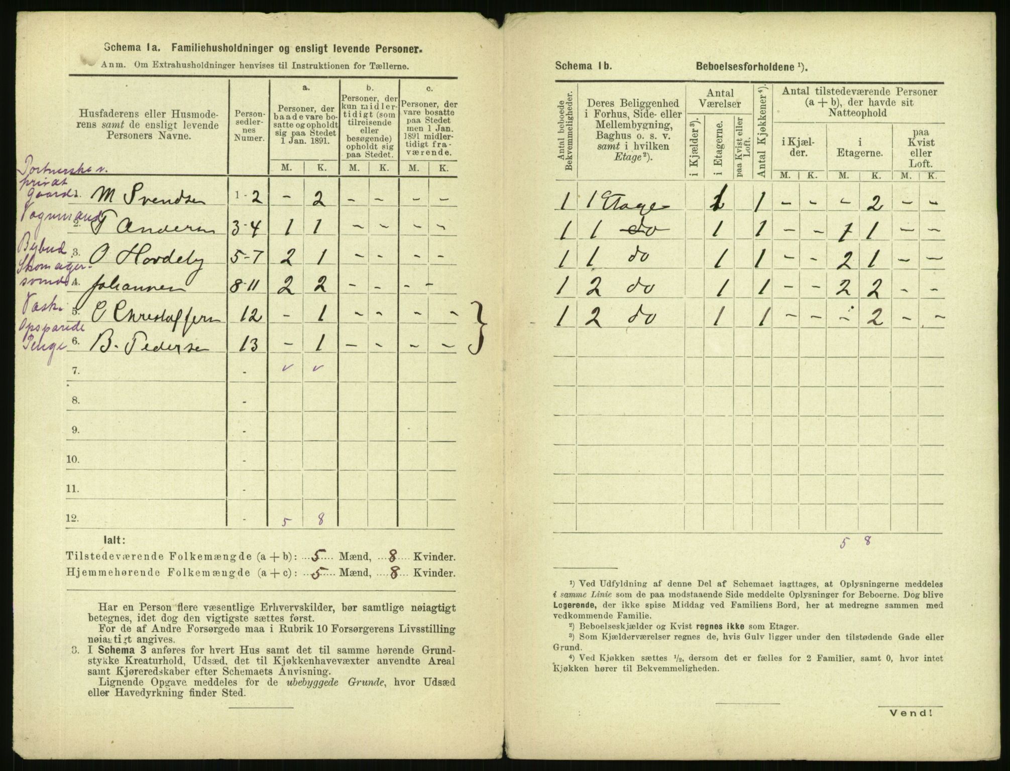 RA, 1891 census for 0301 Kristiania, 1891, p. 38512