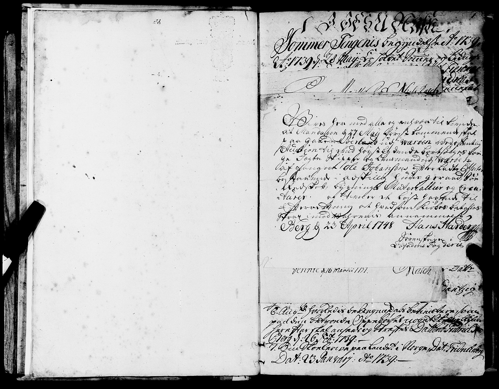 Lofoten sorenskriveri, SAT/A-0017/1/1/1A/L0005: Tingbok, 1739-1752