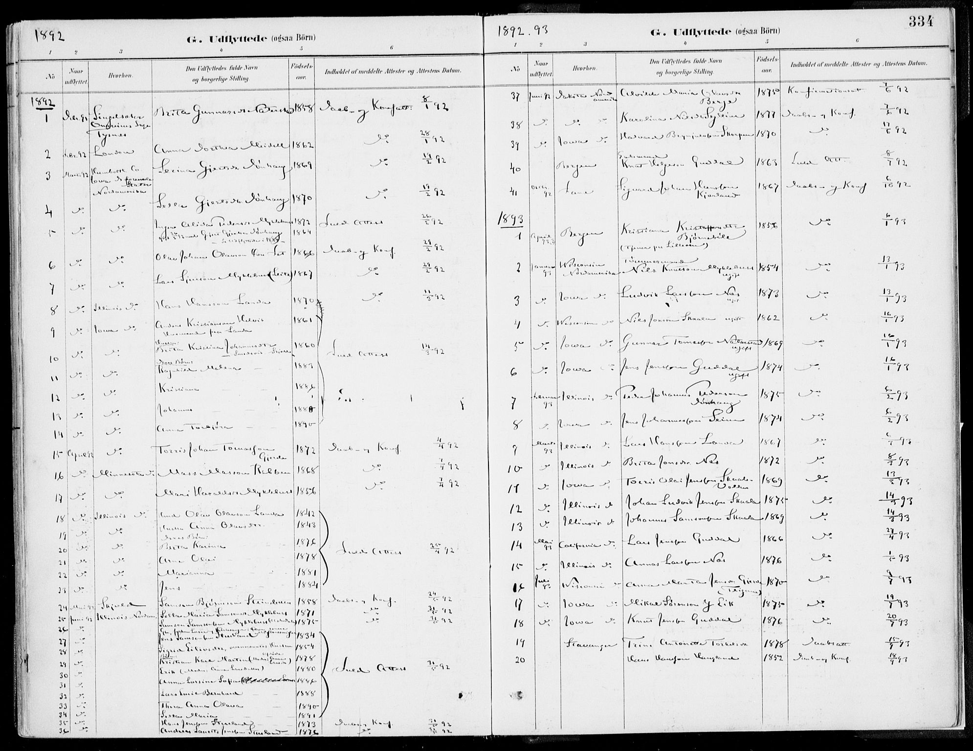 Kvinnherad sokneprestembete, SAB/A-76401/H/Haa: Parish register (official) no. B  1, 1887-1921, p. 334