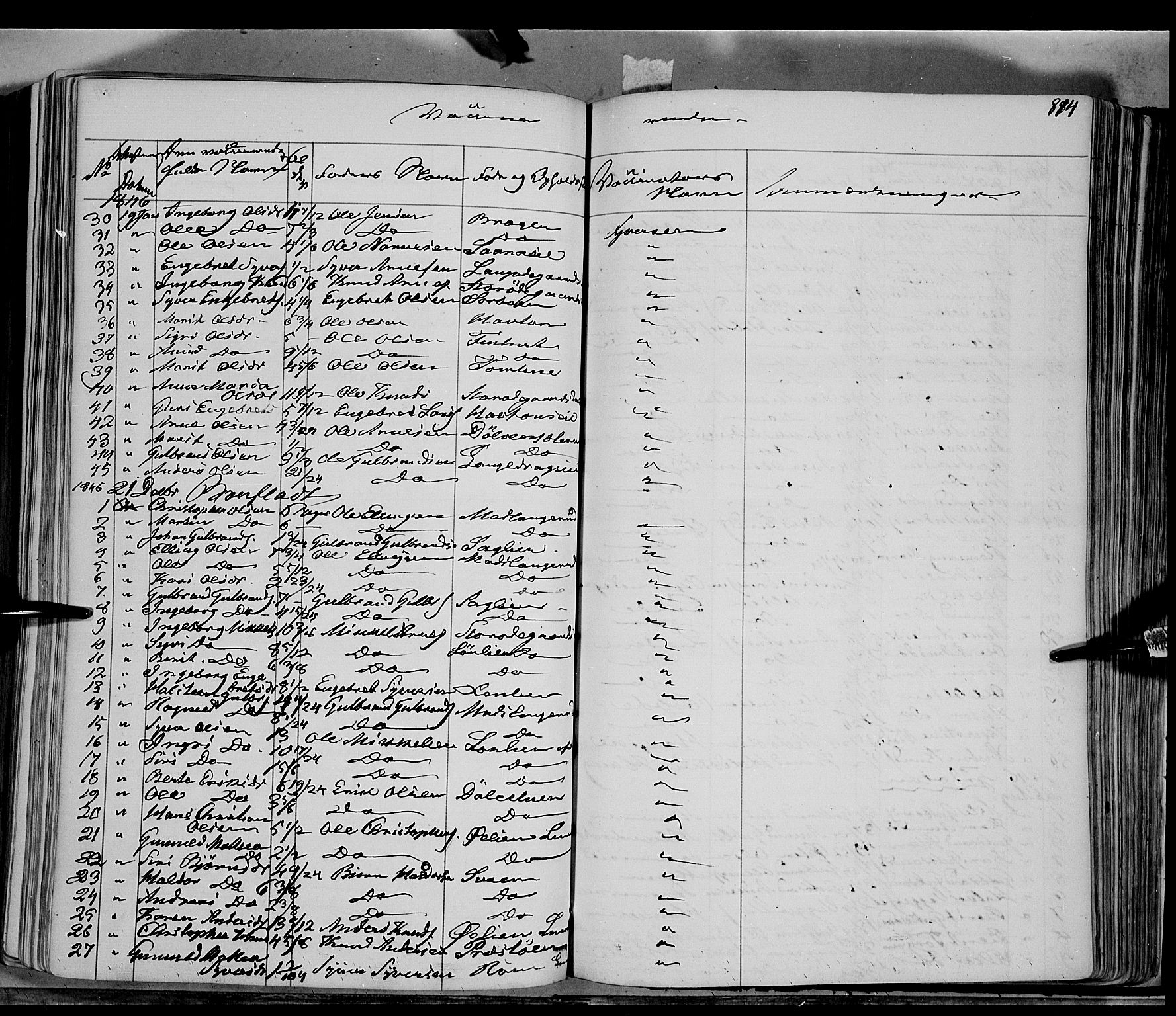 Sør-Aurdal prestekontor, SAH/PREST-128/H/Ha/Haa/L0004: Parish register (official) no. 4, 1841-1849, p. 813-814