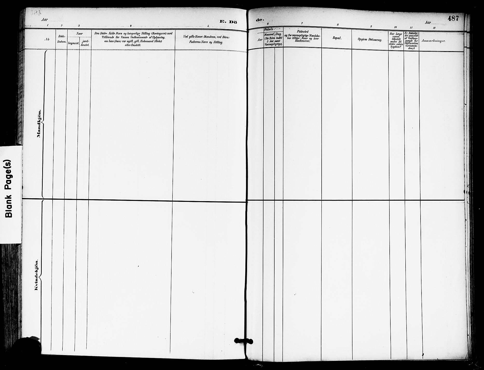 Moss prestekontor Kirkebøker, AV/SAO-A-2003/F/Fb/L0003: Parish register (official) no. II 3, 1894-1901, p. 487