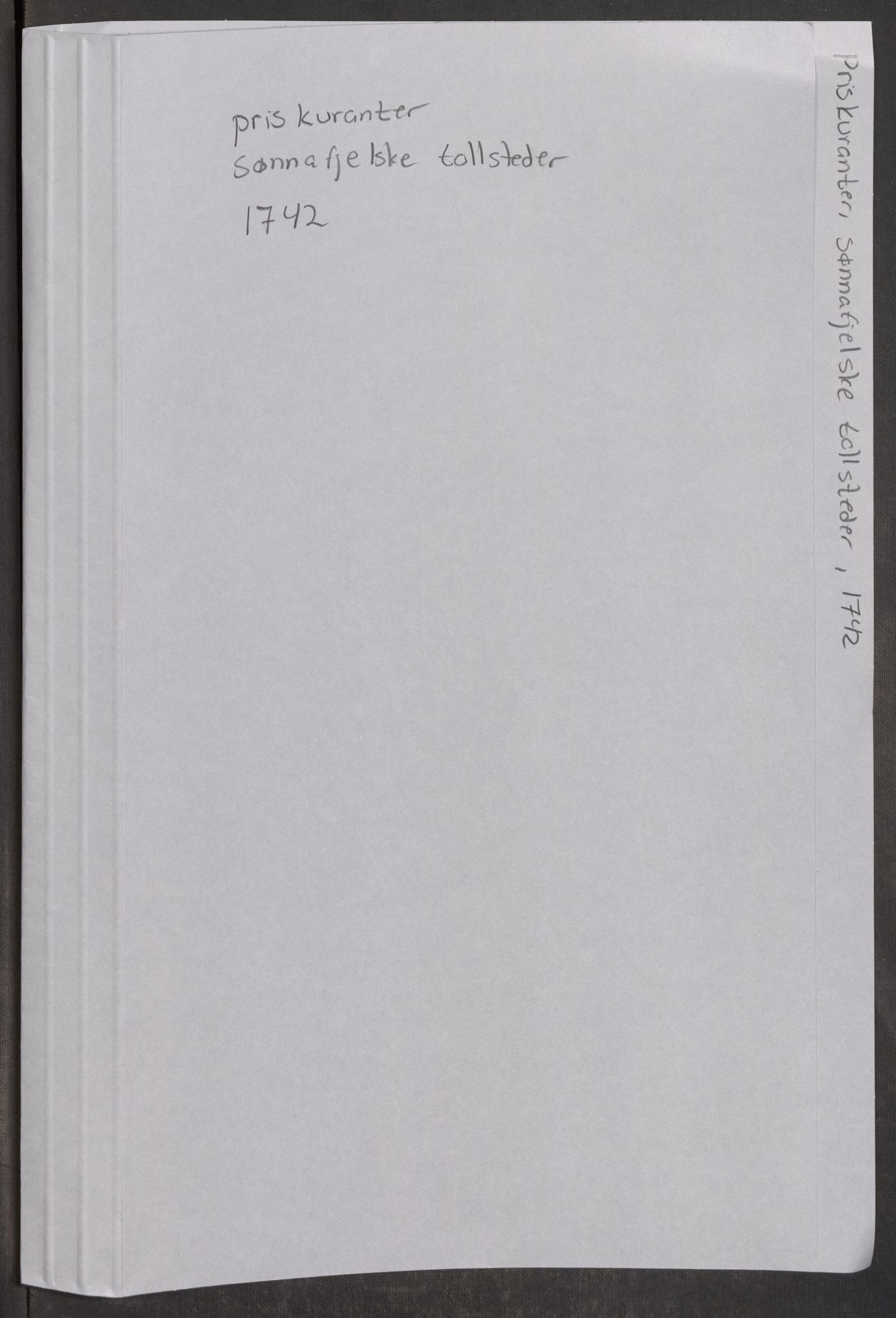 Rentekammeret inntil 1814, Realistisk ordnet avdeling, AV/RA-EA-4070/Oe/L0002: [Ø1]: Priskuranter, 1740-1744, p. 391