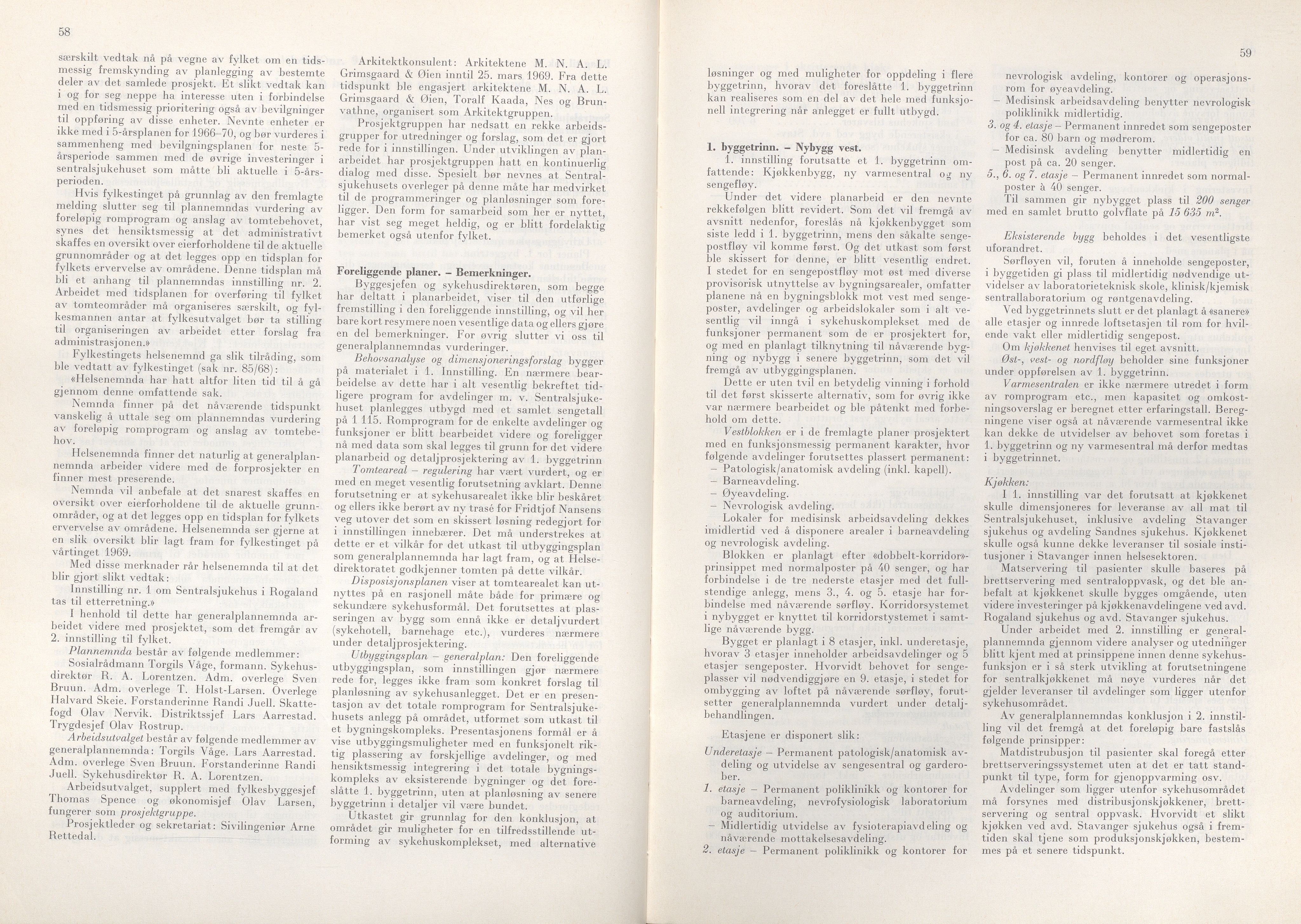 Rogaland fylkeskommune - Fylkesrådmannen , IKAR/A-900/A/Aa/Aaa/L0090: Møtebok , 1970, p. 58-59