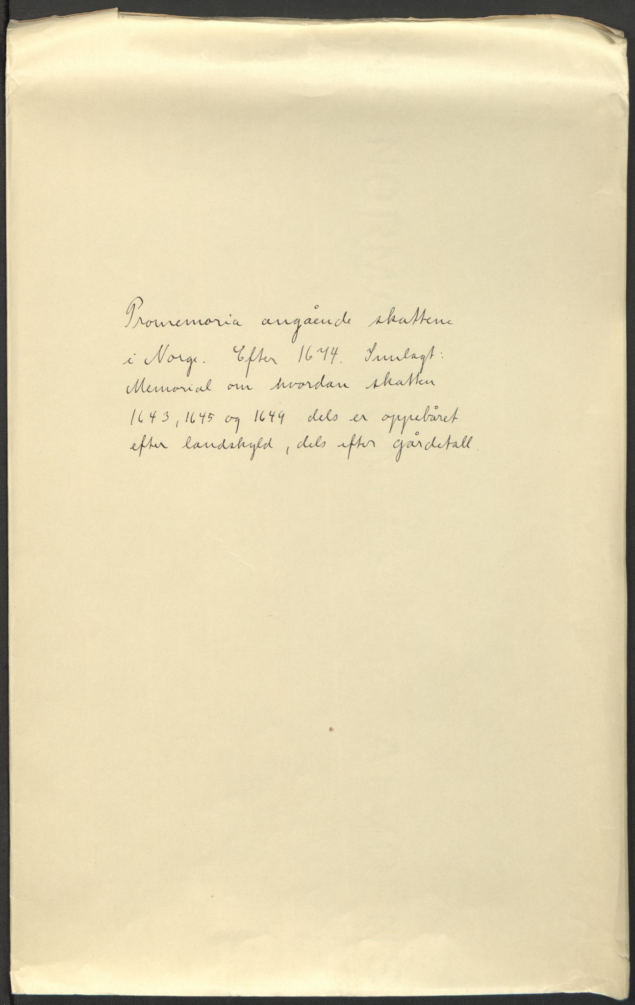 Rentekammeret inntil 1814, Realistisk ordnet avdeling, AV/RA-EA-4070/L/L0001/0005: Rentekammerdokumentene vedrørende Landkommissariatet, Landkommisjonen og skattene i Norge. Landkommissarienes relasjoner: / Dokumenter angående Landkommissariatet og skattene i Norge, 1664-1676
