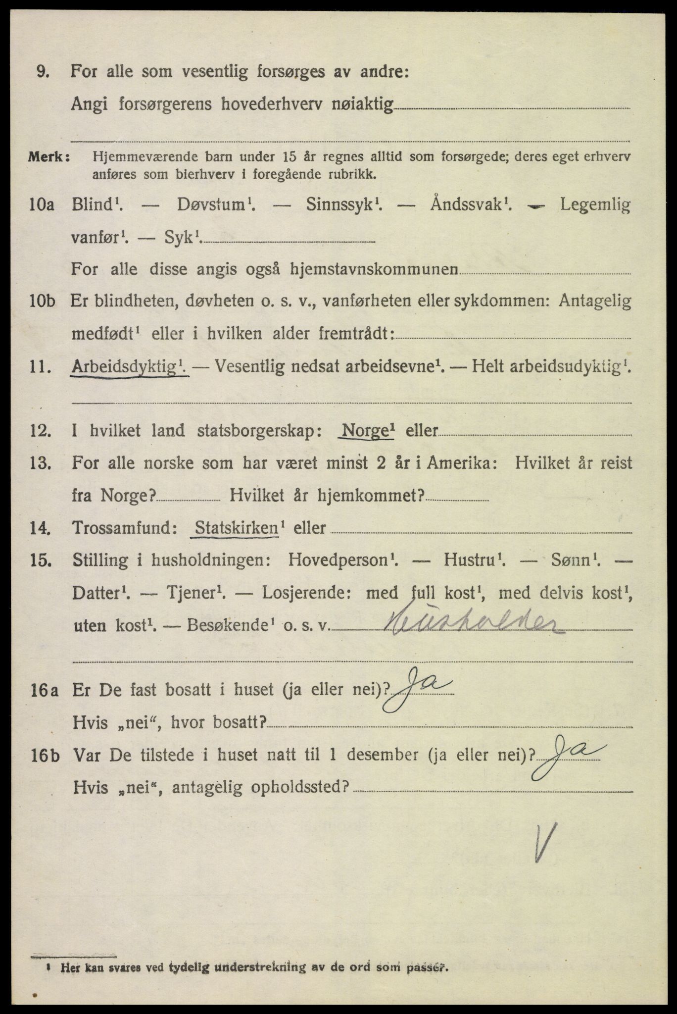 SAH, 1920 census for Alvdal, 1920, p. 1687