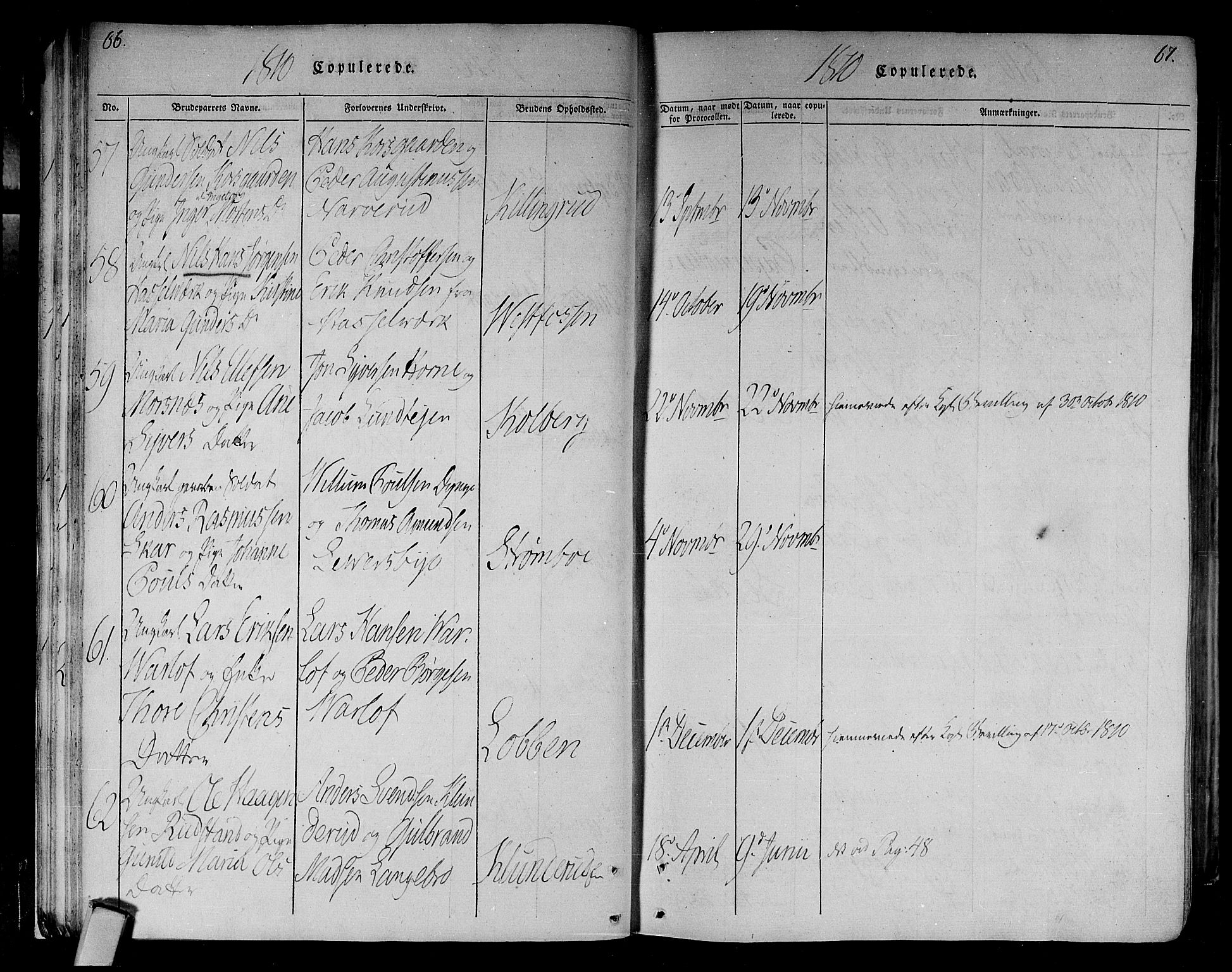 Eiker kirkebøker, SAKO/A-4/F/Fa/L0010: Parish register (official) no. I 10, 1806-1815, p. 66-67
