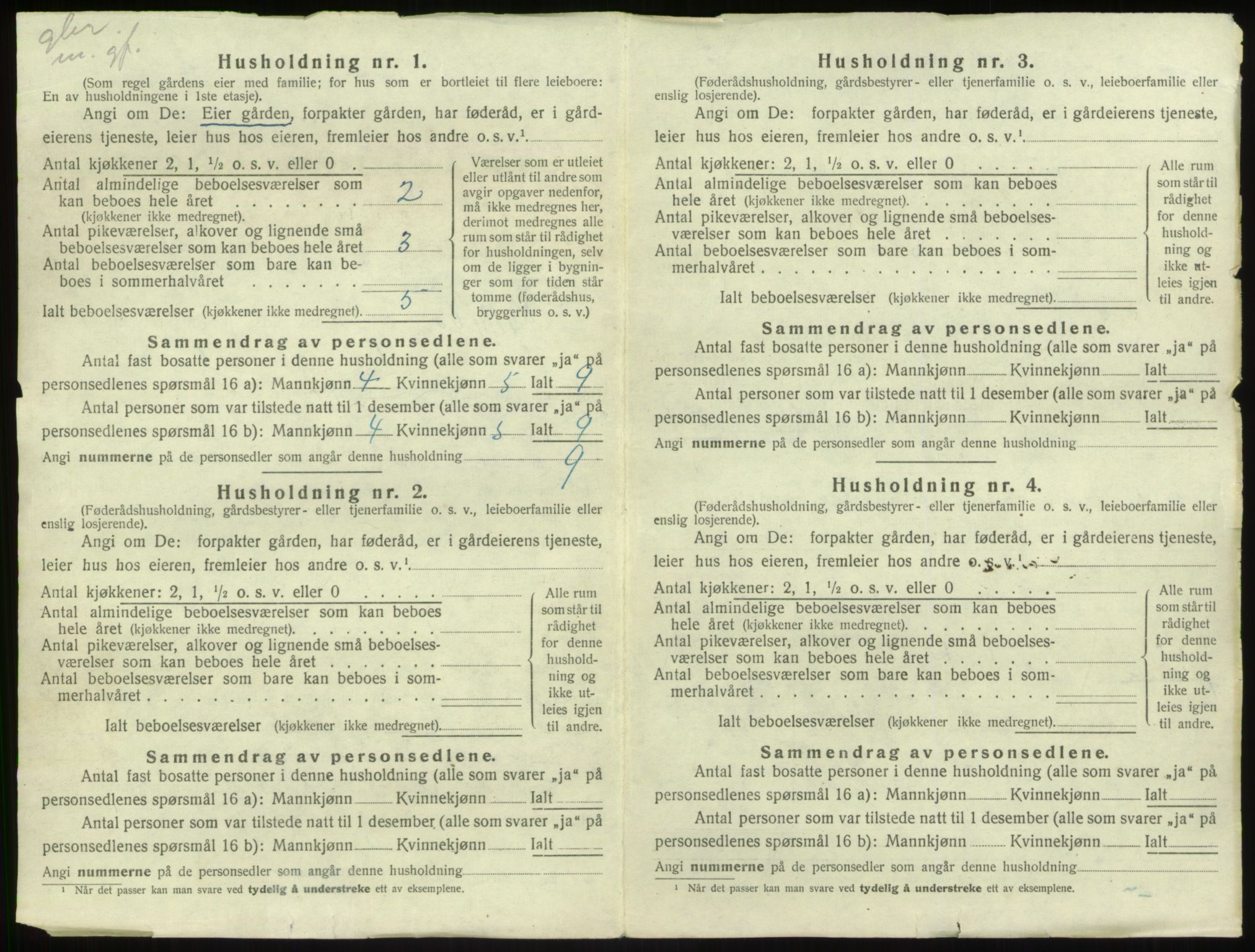 SAB, 1920 census for Kyrkjebø, 1920, p. 40