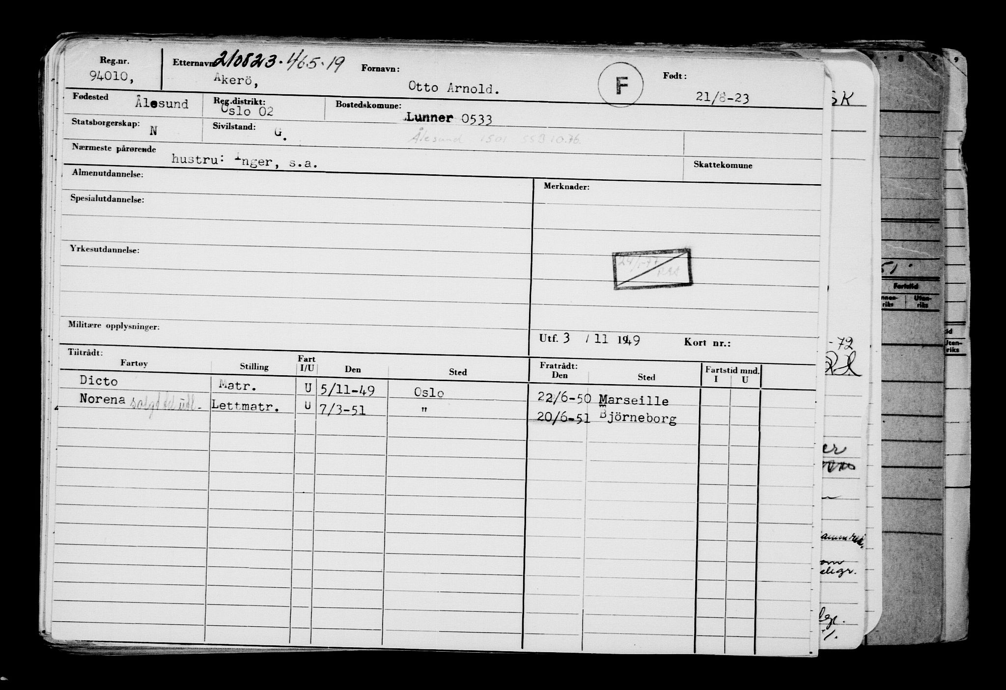 Direktoratet for sjømenn, AV/RA-S-3545/G/Gb/L0222: Hovedkort, 1923, p. 186