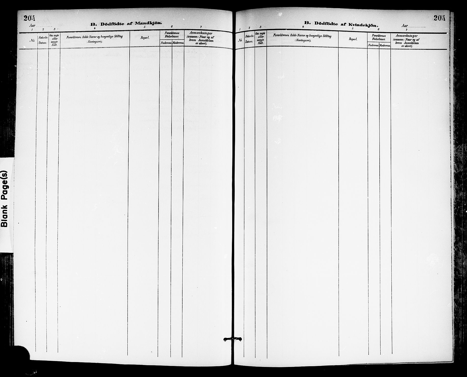 Gjerpen kirkebøker, SAKO/A-265/G/Ga/L0003: Parish register (copy) no. I 3, 1901-1919, p. 204