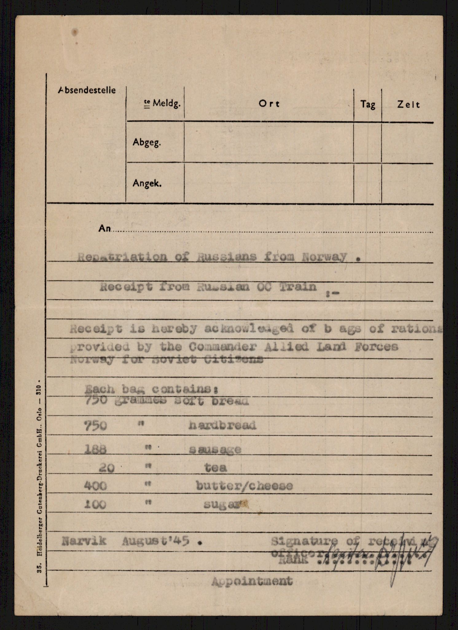 Flyktnings- og fangedirektoratet, Repatrieringskontoret, AV/RA-S-1681/D/Db/L0016: Displaced Persons (DPs) og sivile tyskere, 1945-1948, p. 1113