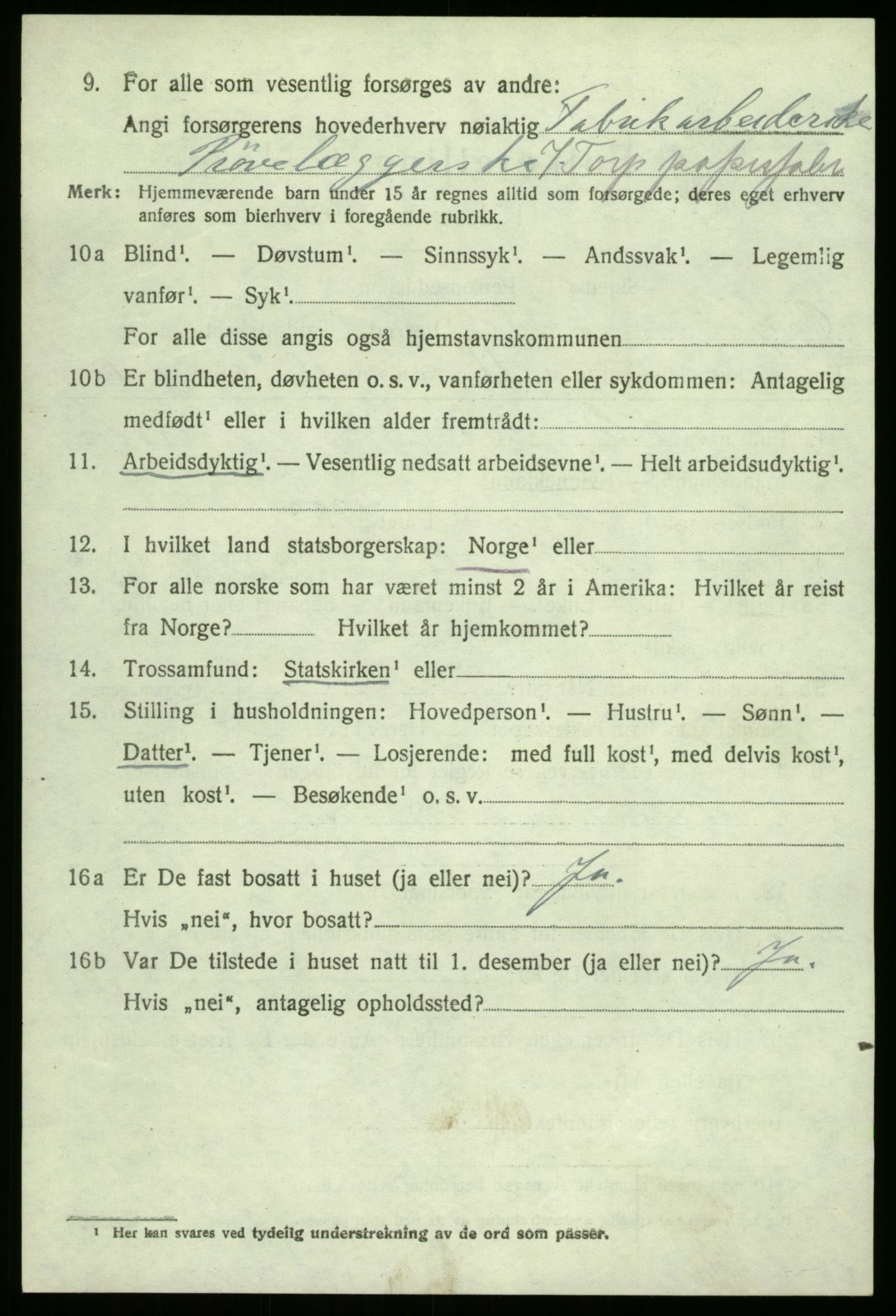 SAO, 1920 census for Borge, 1920, p. 3430