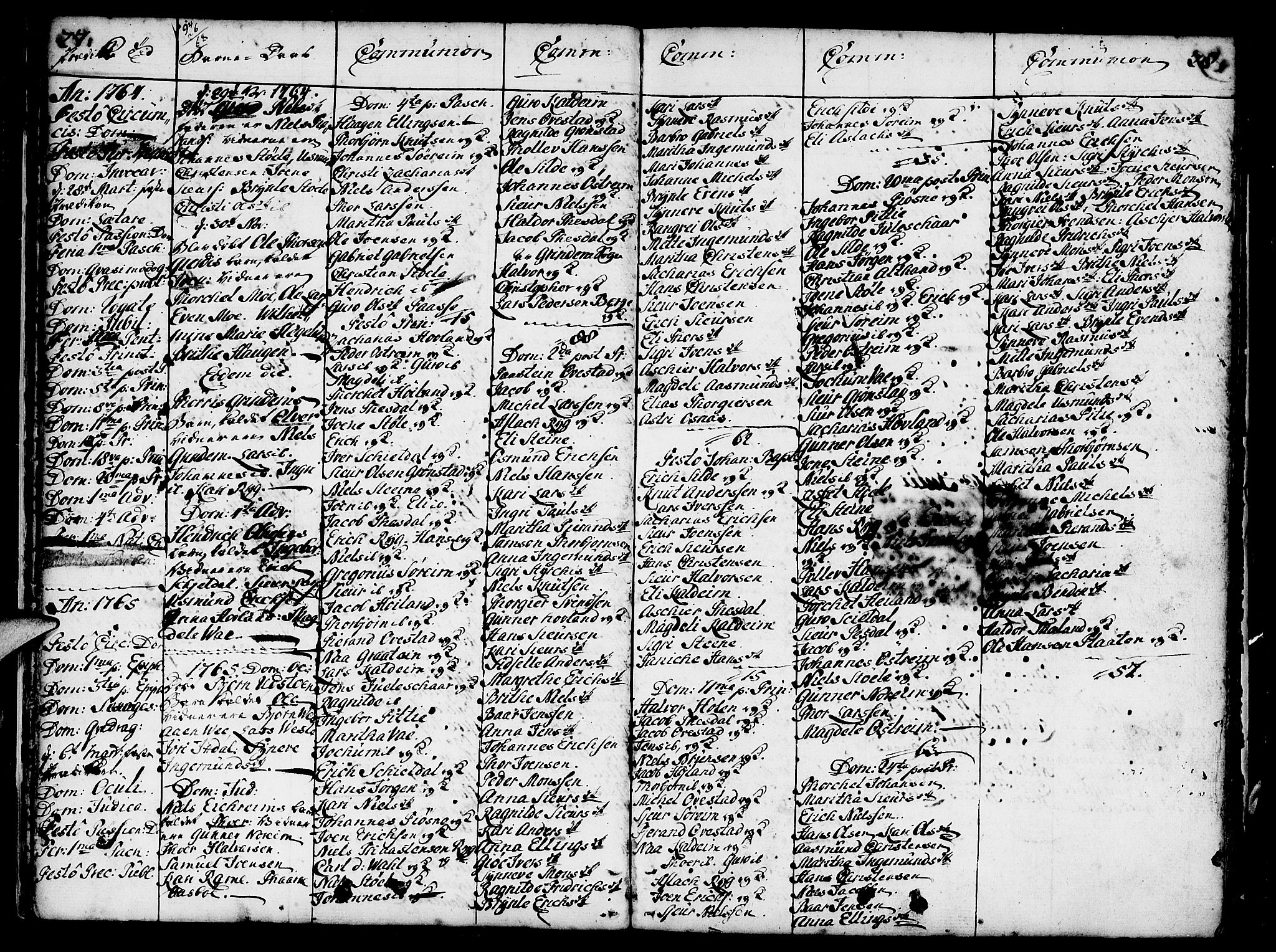 Etne sokneprestembete, SAB/A-75001/H/Haa: Parish register (official) no. A 3 /1, 1755-1782, p. 27-28