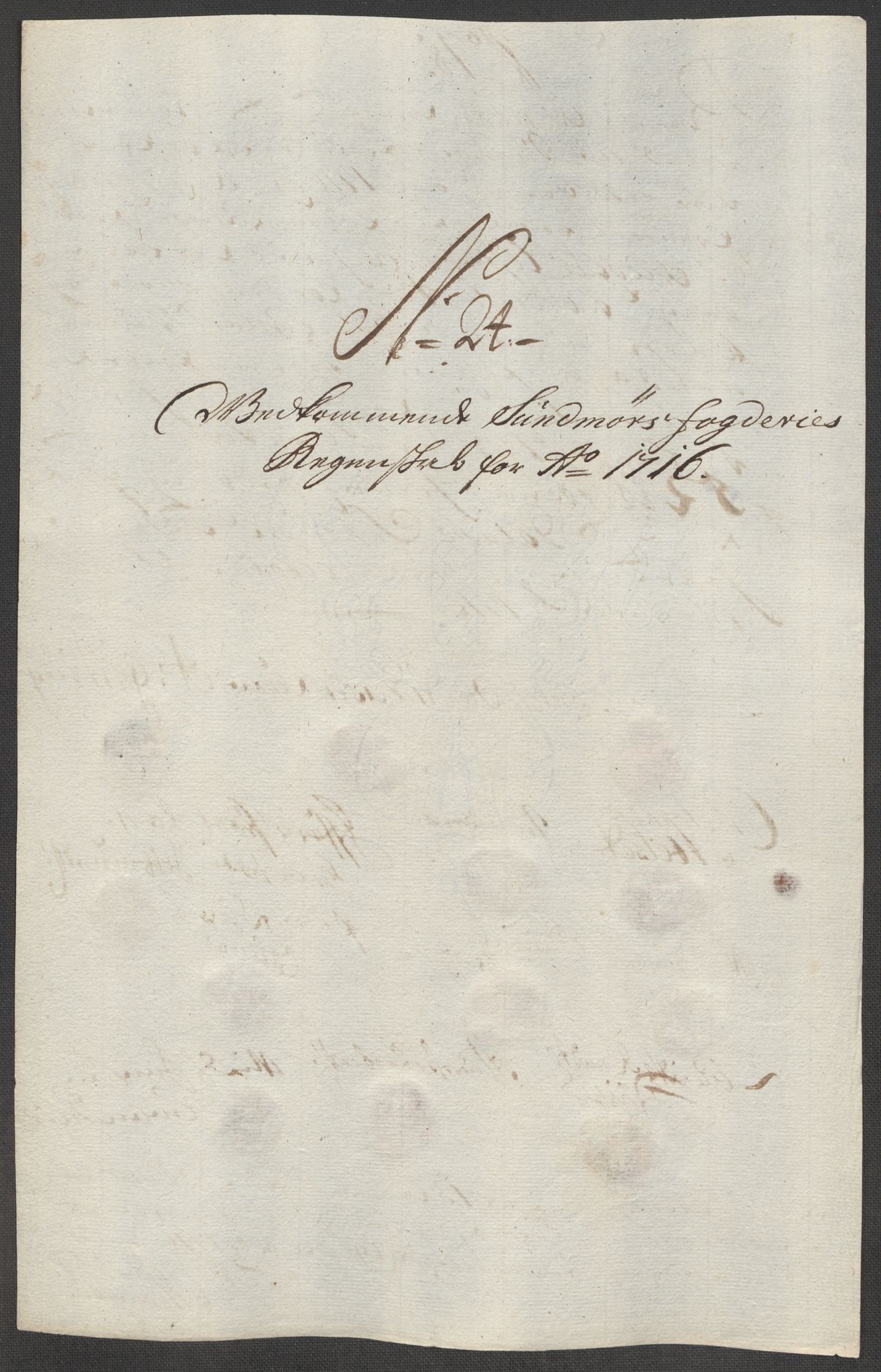 Rentekammeret inntil 1814, Reviderte regnskaper, Fogderegnskap, AV/RA-EA-4092/R54/L3568: Fogderegnskap Sunnmøre, 1716, p. 130