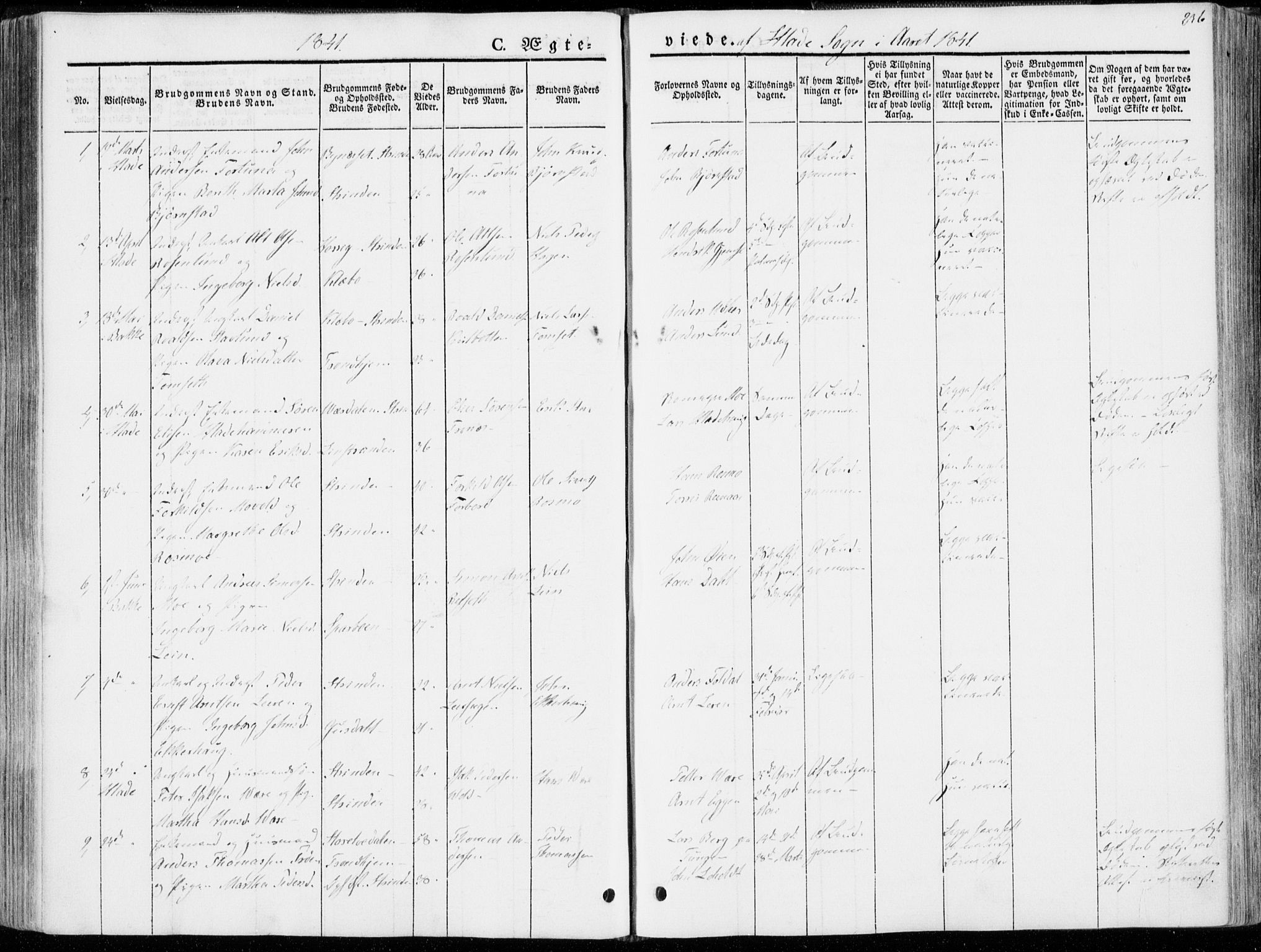 Ministerialprotokoller, klokkerbøker og fødselsregistre - Sør-Trøndelag, SAT/A-1456/606/L0290: Parish register (official) no. 606A05, 1841-1847, p. 236