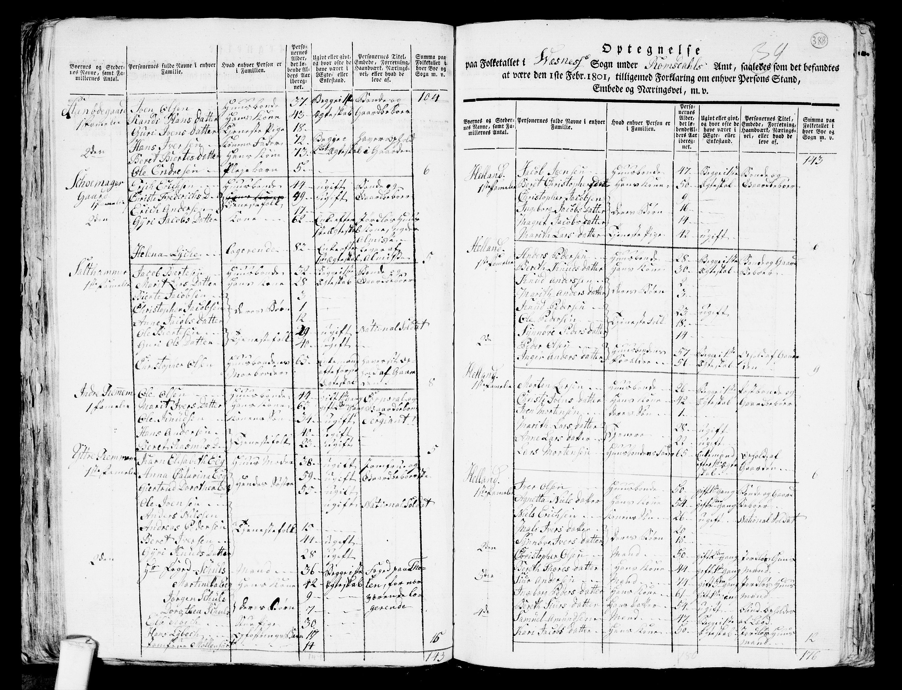 RA, 1801 census for 1541P Veøy, 1801, p. 387b-388a