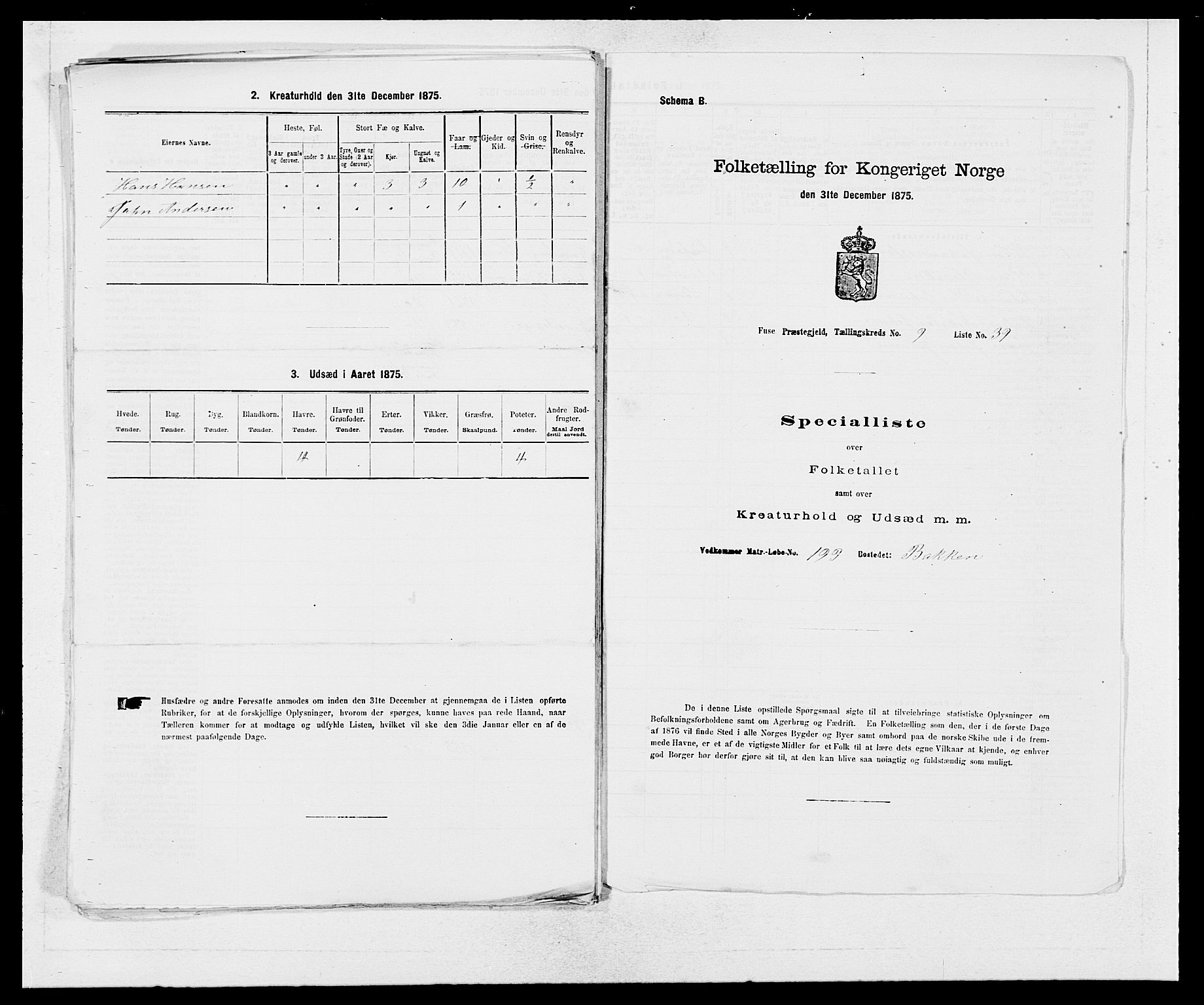 SAB, 1875 census for 1241P Fusa, 1875, p. 662