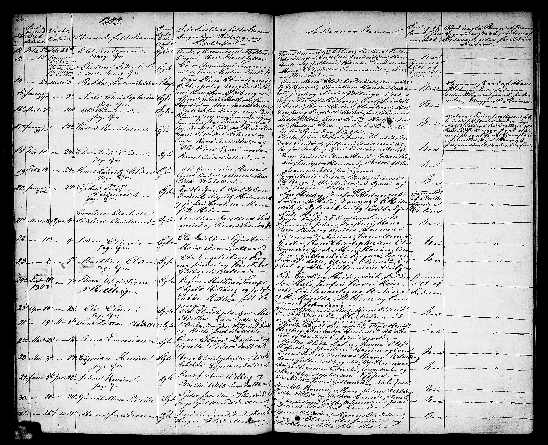 Sørum prestekontor Kirkebøker, AV/SAO-A-10303/F/Fa/L0004: Parish register (official) no. I 4, 1829-1845, p. 66