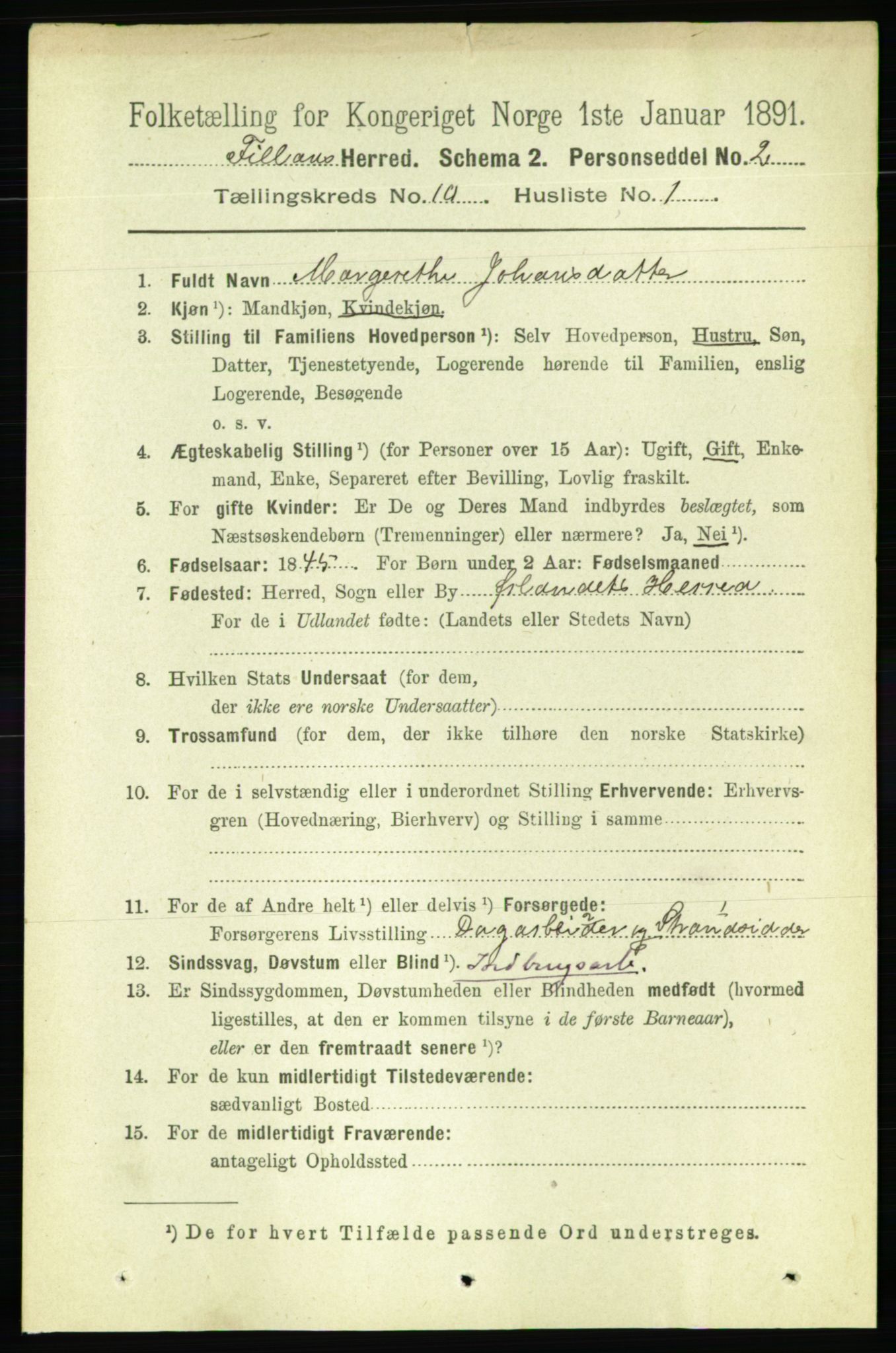 RA, 1891 census for 1616 Fillan, 1891, p. 2642