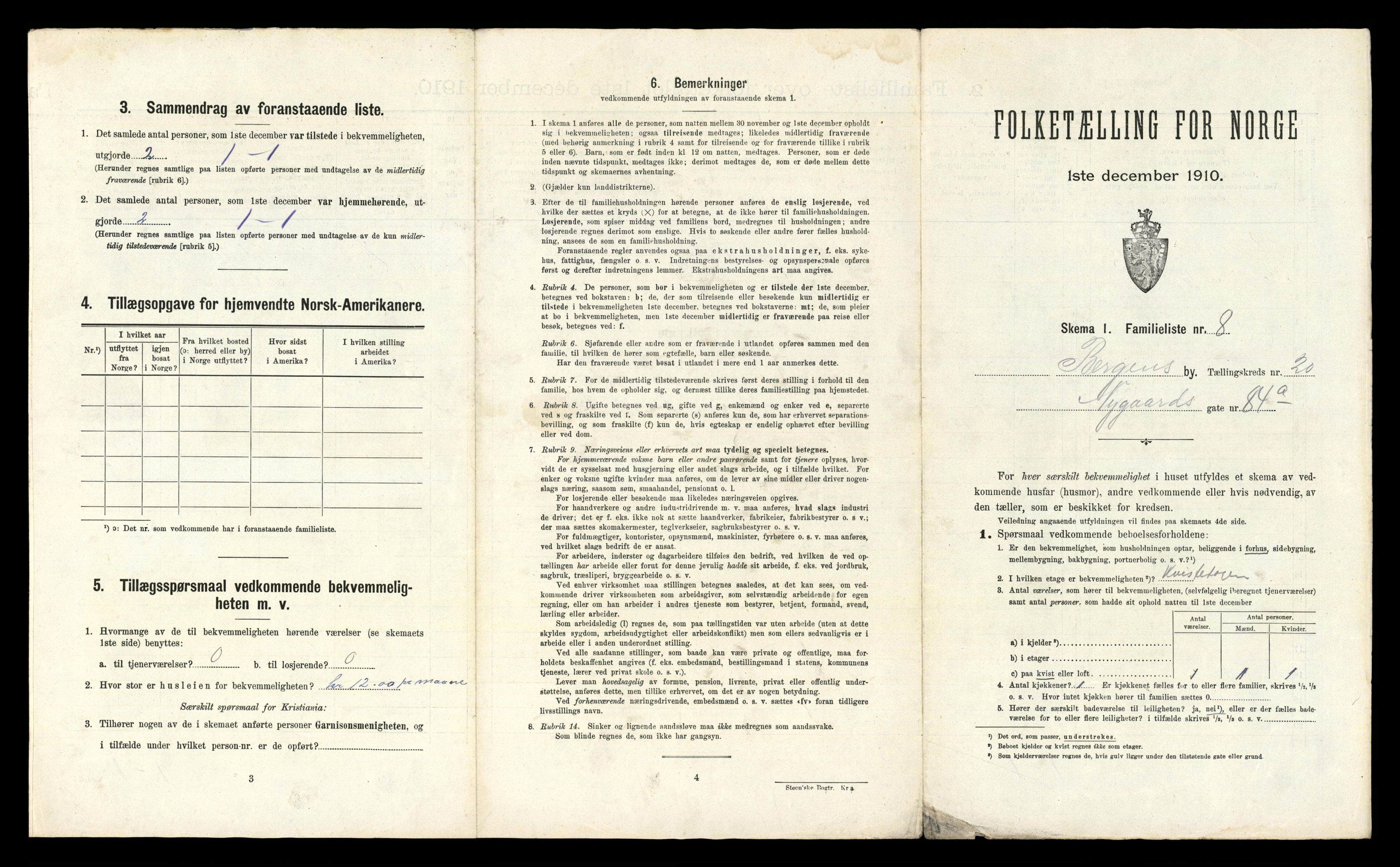 RA, 1910 census for Bergen, 1910, p. 6765