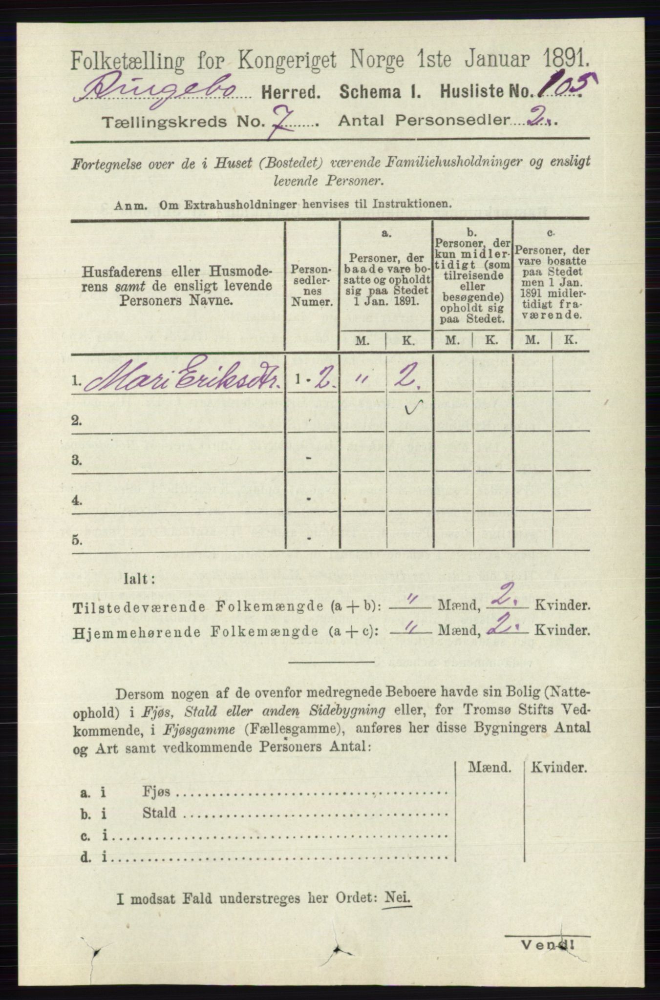 RA, 1891 census for 0520 Ringebu, 1891, p. 3028