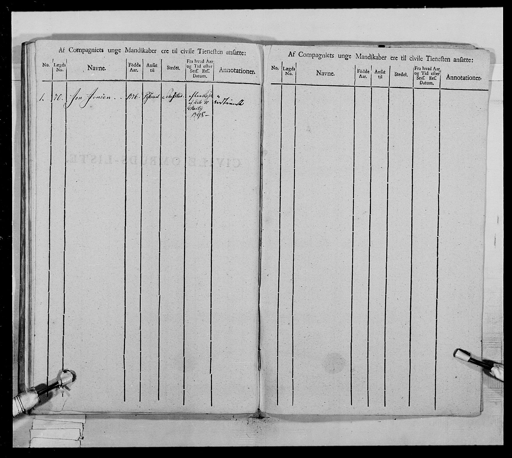 Generalitets- og kommissariatskollegiet, Det kongelige norske kommissariatskollegium, RA/EA-5420/E/Eh/L0022a: Trondheimske dragonregiment, 1804-1807, p. 313