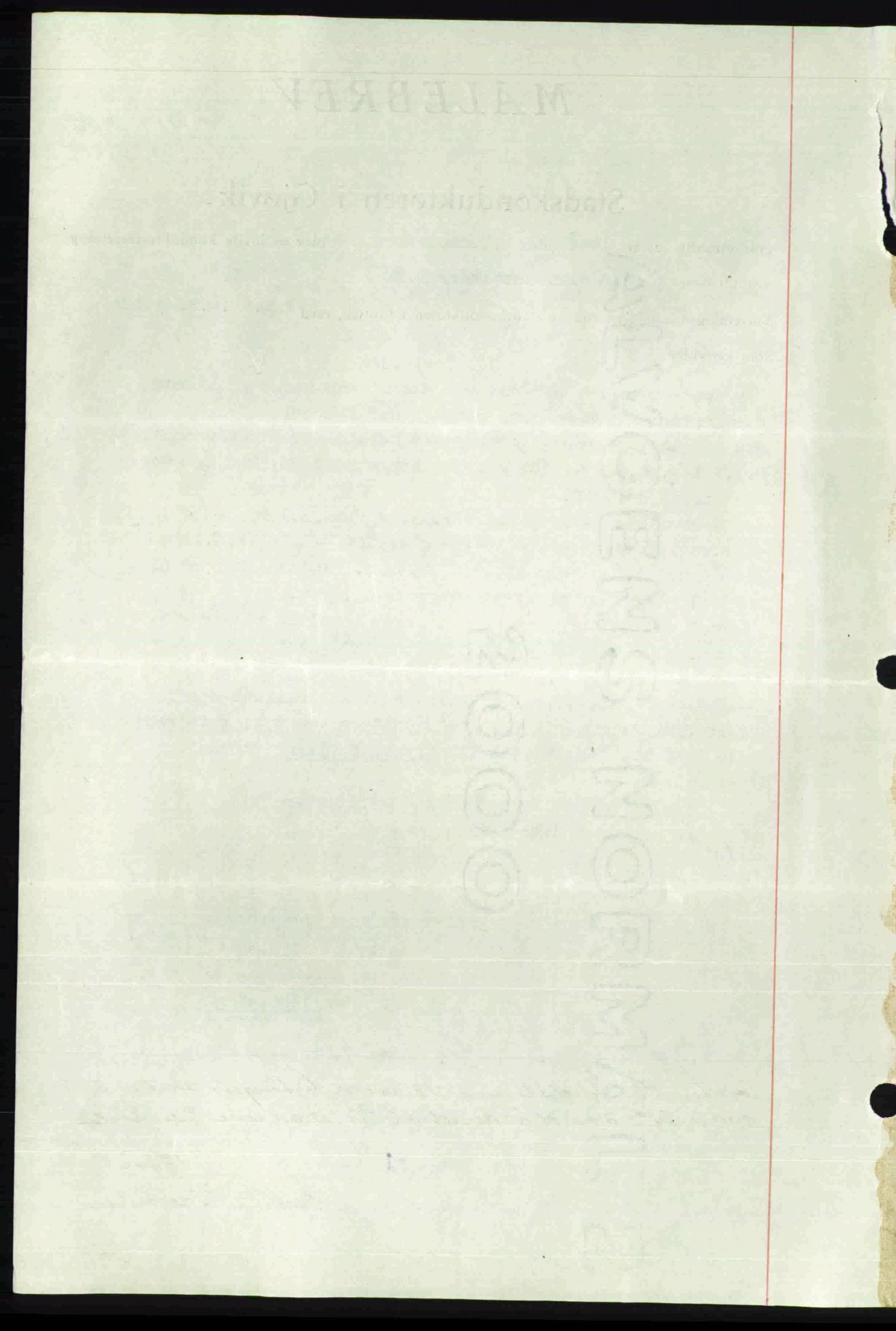 Toten tingrett, SAH/TING-006/H/Hb/Hbc/L0013: Mortgage book no. Hbc-13, 1945-1945, Diary no: : 842/1945
