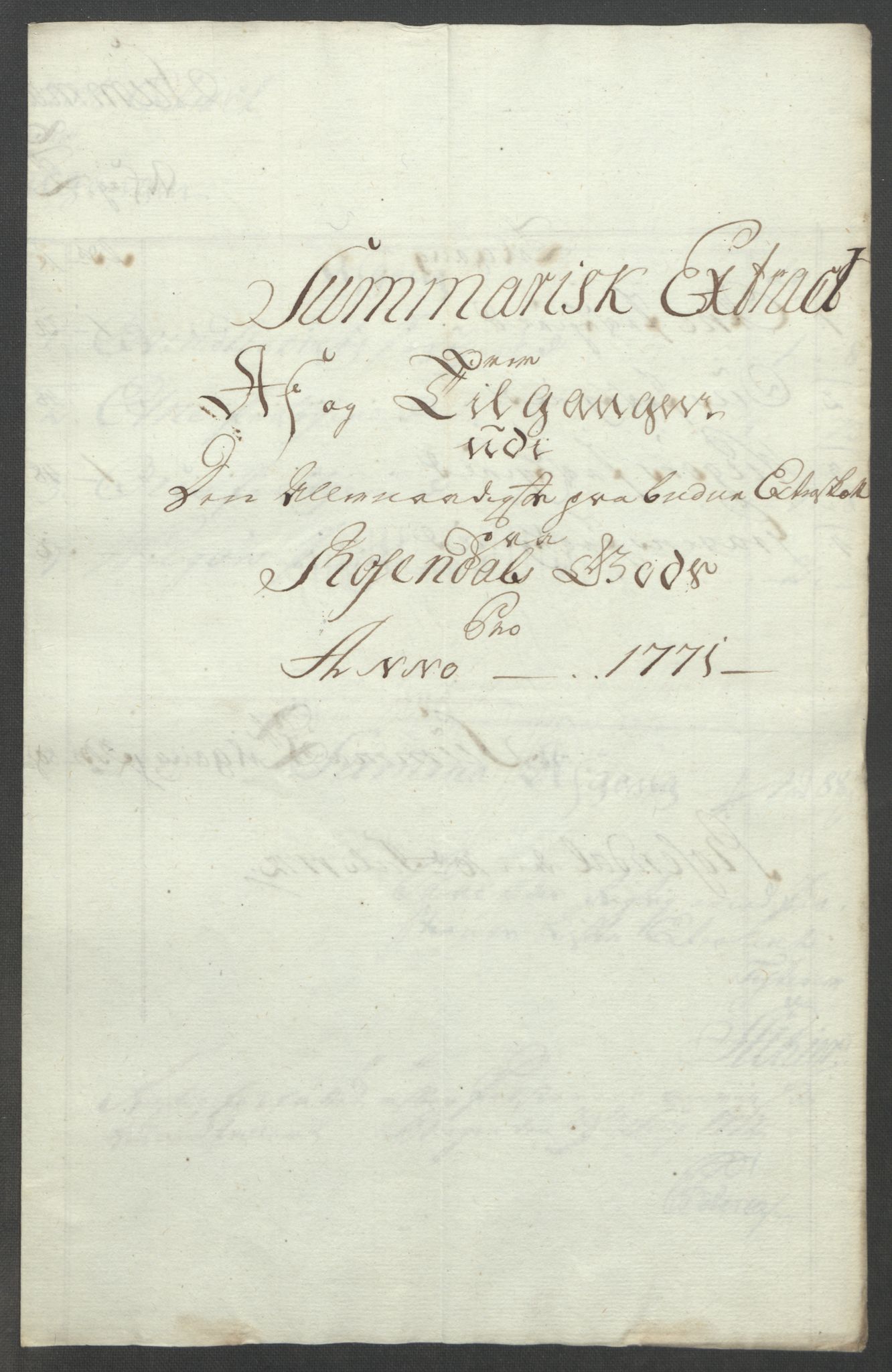 Rentekammeret inntil 1814, Reviderte regnskaper, Fogderegnskap, RA/EA-4092/R49/L3157: Ekstraskatten Rosendal Baroni, 1762-1772, p. 332
