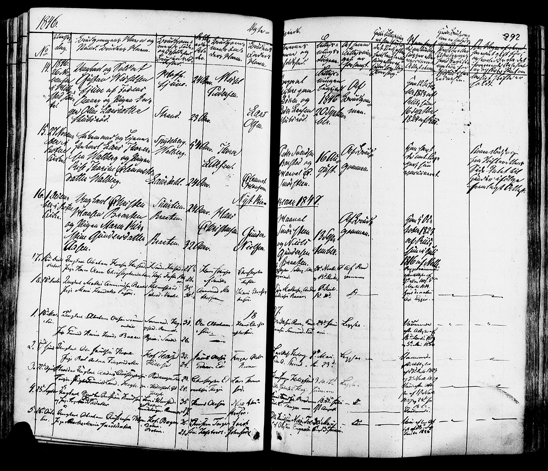 Botne kirkebøker, AV/SAKO-A-340/F/Fa/L0006: Parish register (official) no. I 6, 1836-1877, p. 292