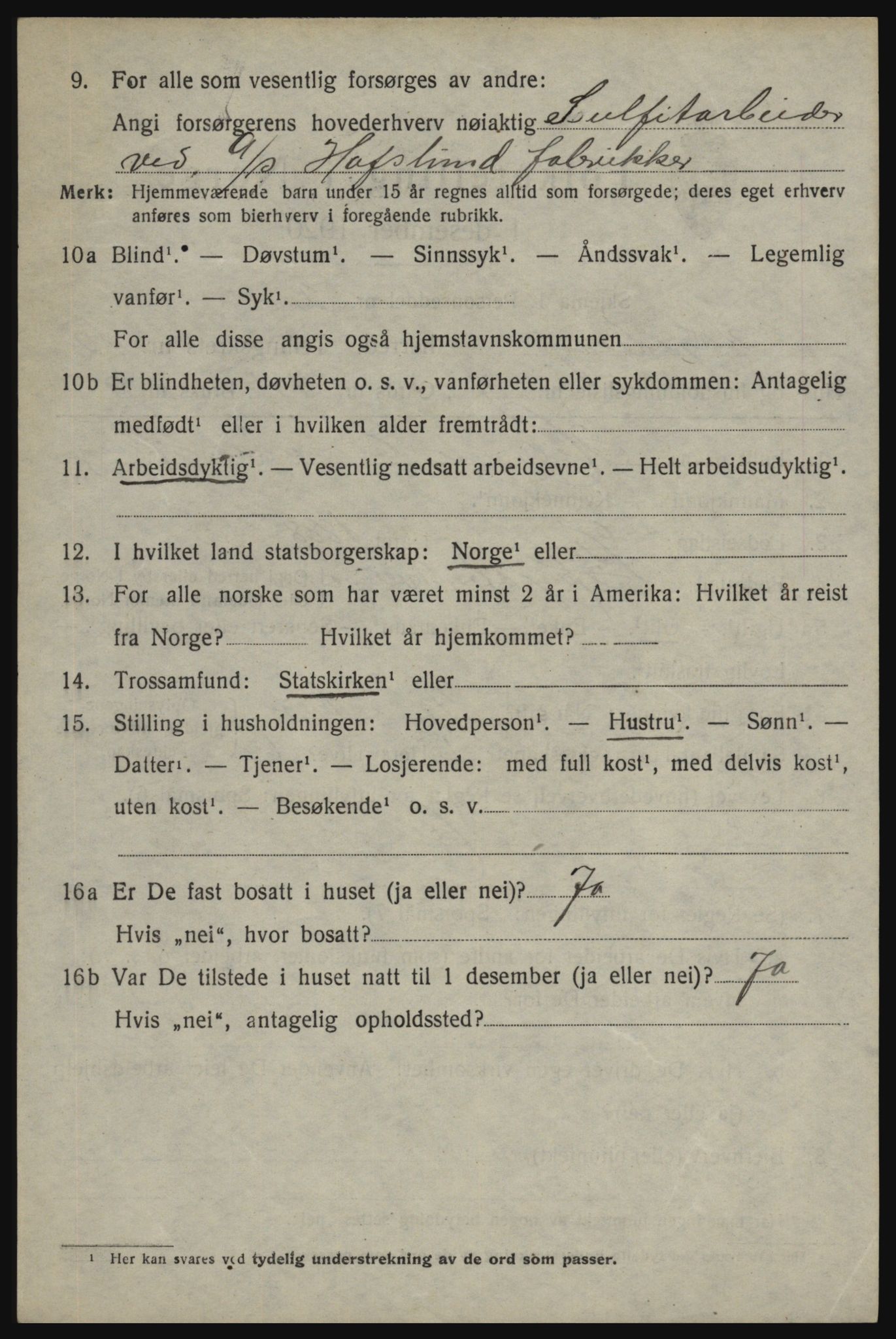 SAO, 1920 census for Skjeberg, 1920, p. 10196