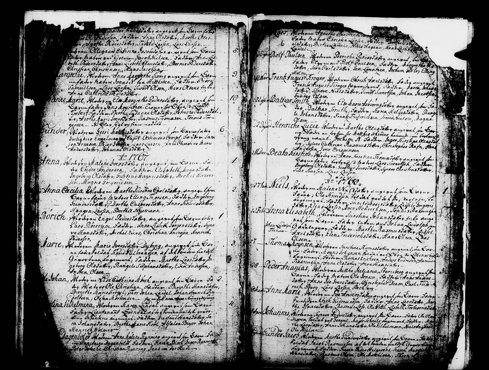Domkirken sokneprestembete, SAB/A-74801/H/Haa/L0003: Parish register (official) no. A 3, 1758-1789, p. 6