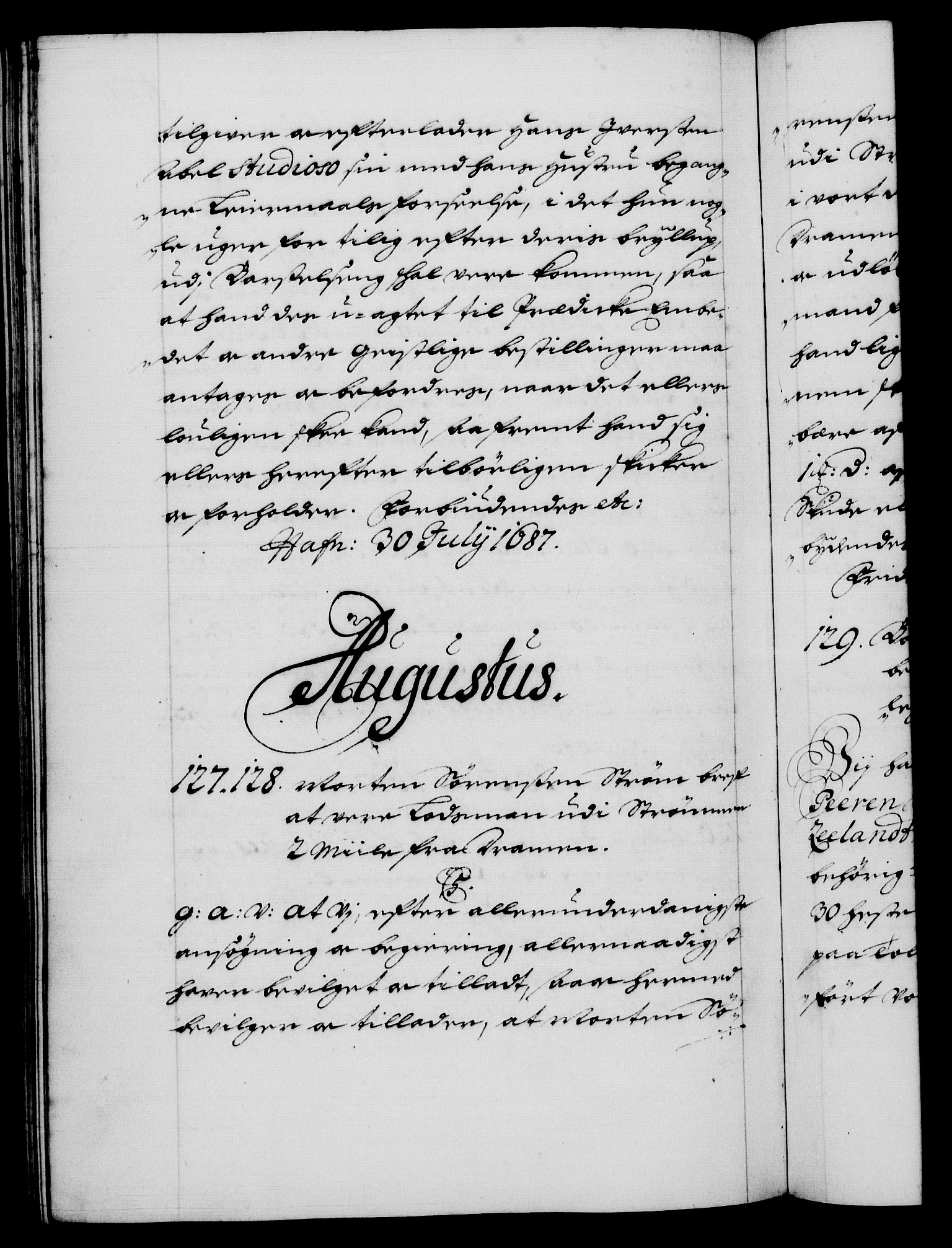 Danske Kanselli 1572-1799, AV/RA-EA-3023/F/Fc/Fca/Fcaa/L0014: Norske registre (mikrofilm), 1685-1687, p. 527b