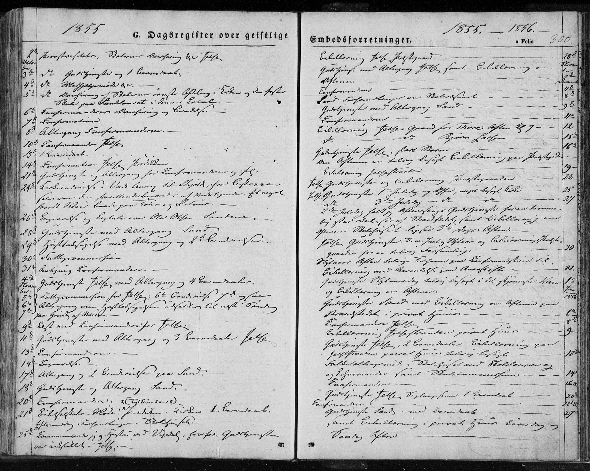 Jelsa sokneprestkontor, SAST/A-101842/01/IV: Parish register (official) no. A 7, 1854-1866, p. 300