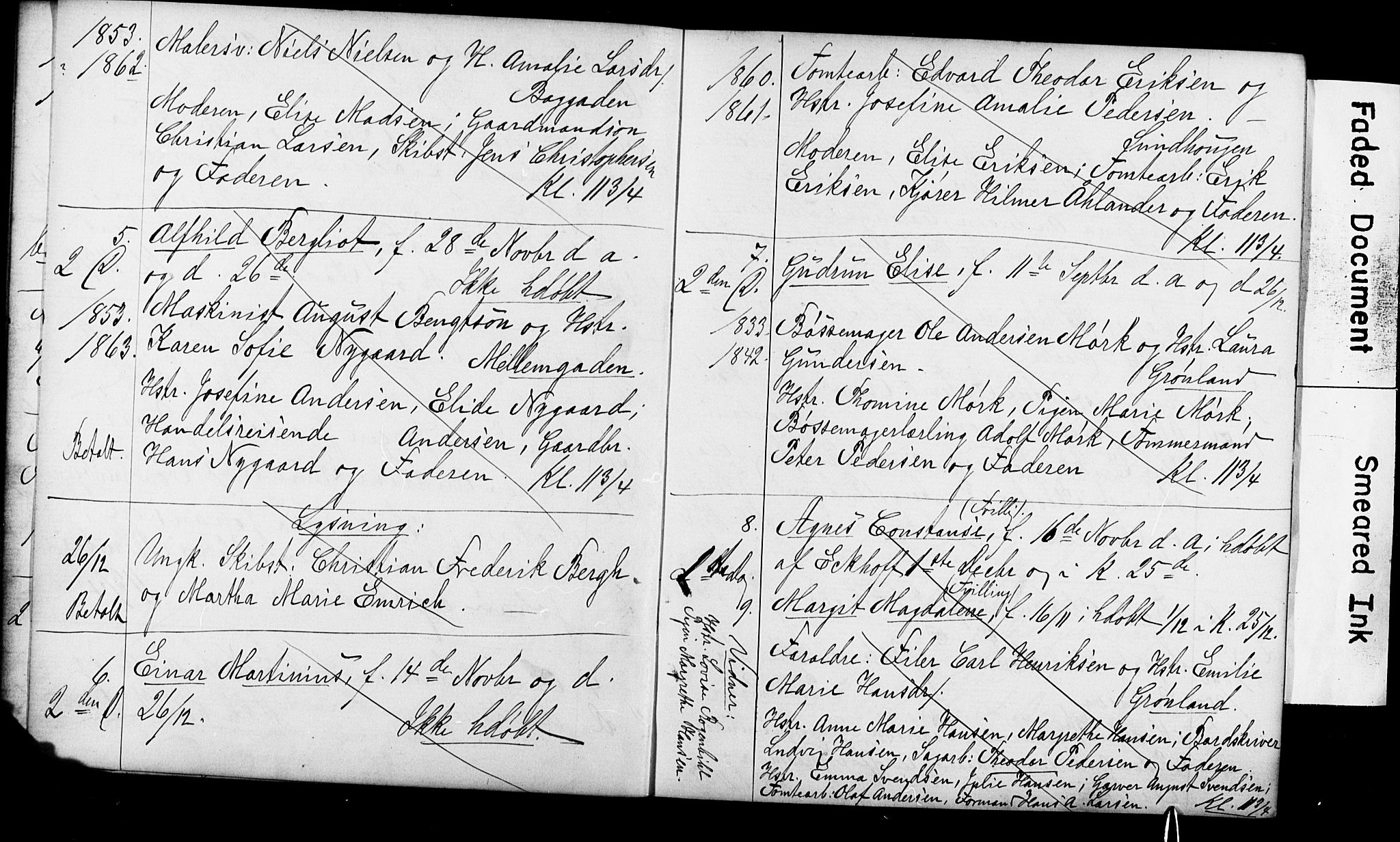 Strømsø kirkebøker, SAKO/A-246/Y/Ya/L0003: Parish register draft no. I 3, 1886-1891