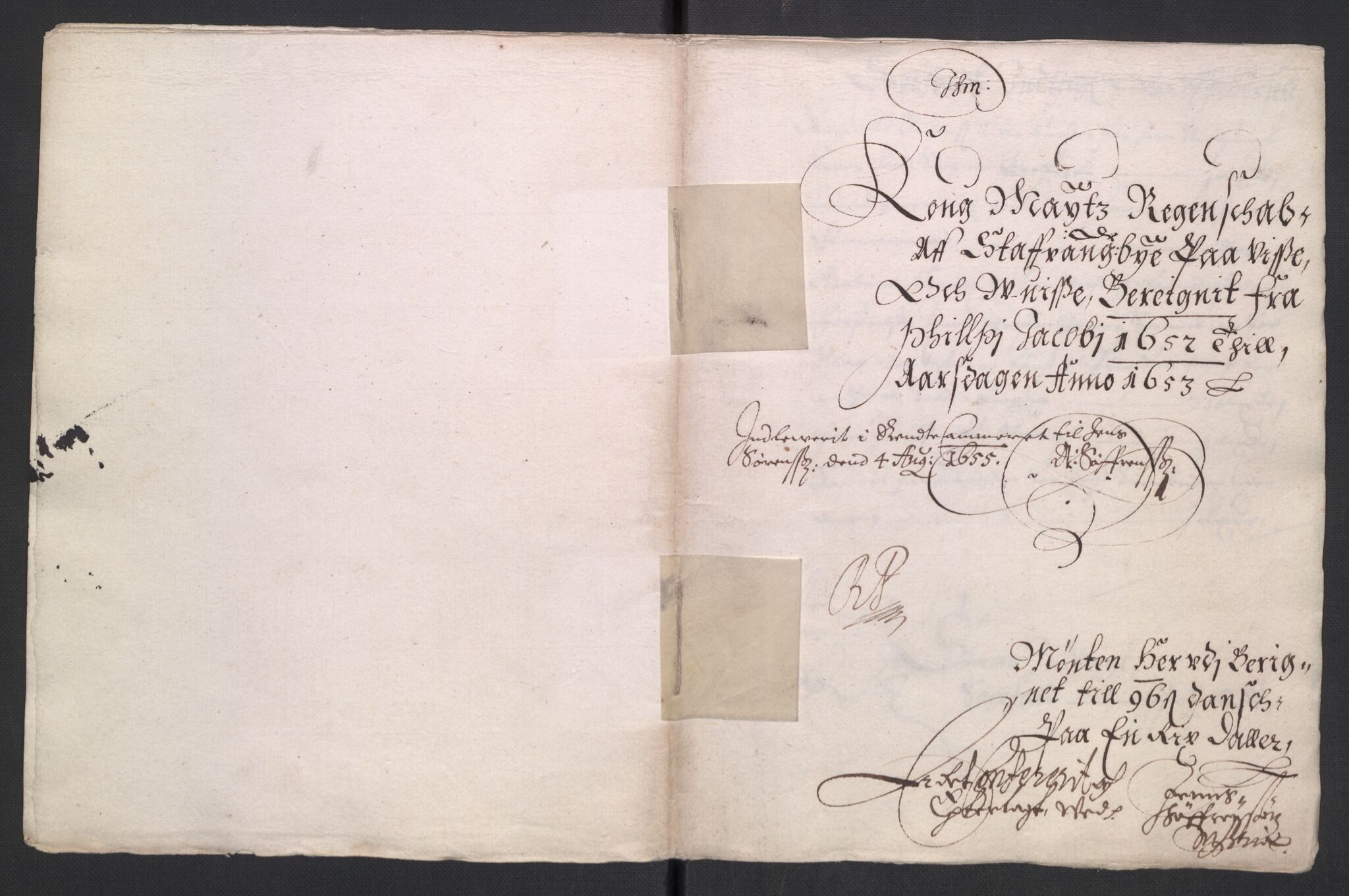 Rentekammeret inntil 1814, Reviderte regnskaper, Byregnskaper, AV/RA-EA-4066/R/Ro/L0299: [O2] By- og kontribusjonsregnskap, 1639-1661, p. 492