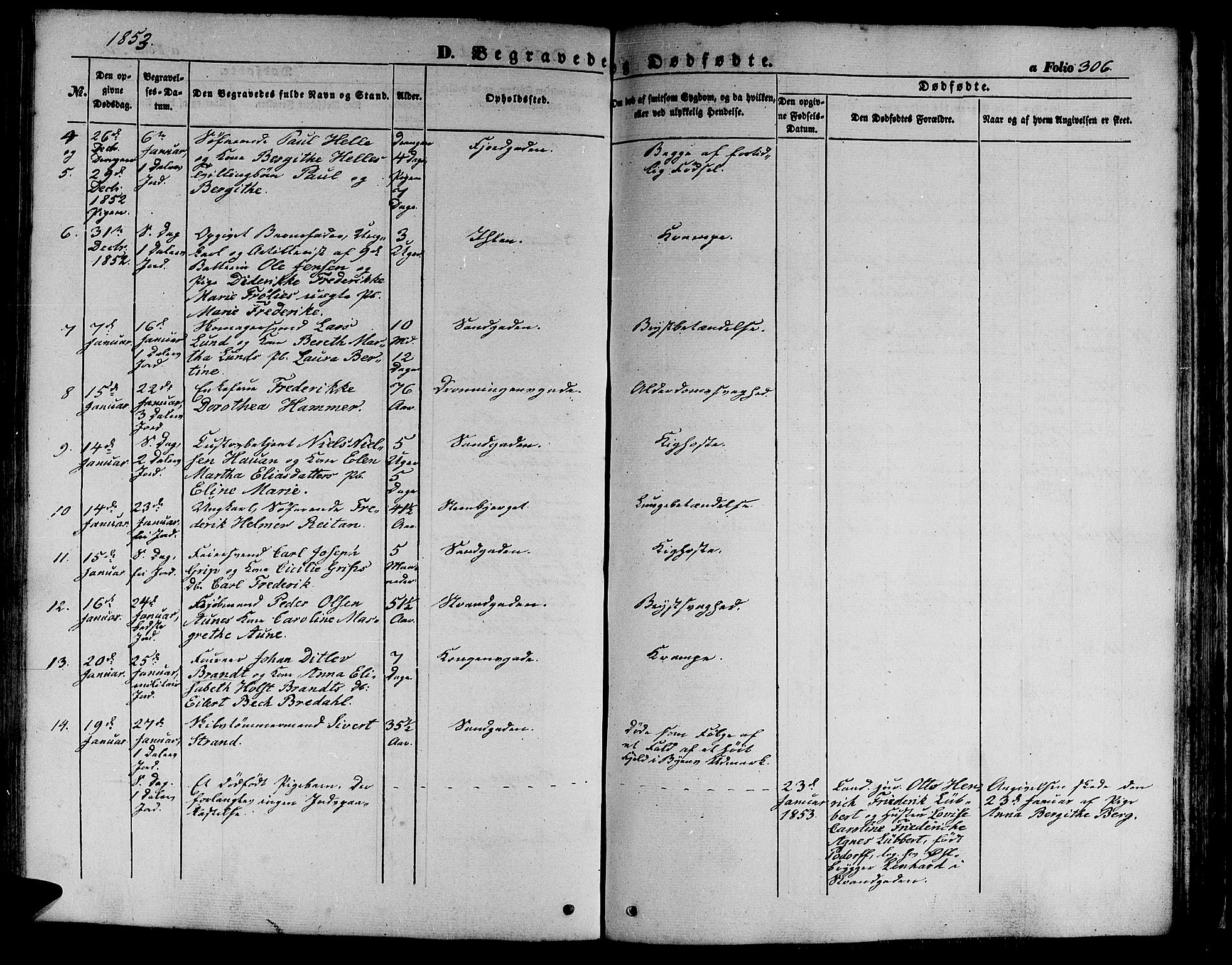 Ministerialprotokoller, klokkerbøker og fødselsregistre - Sør-Trøndelag, SAT/A-1456/602/L0137: Parish register (copy) no. 602C05, 1846-1856, p. 306