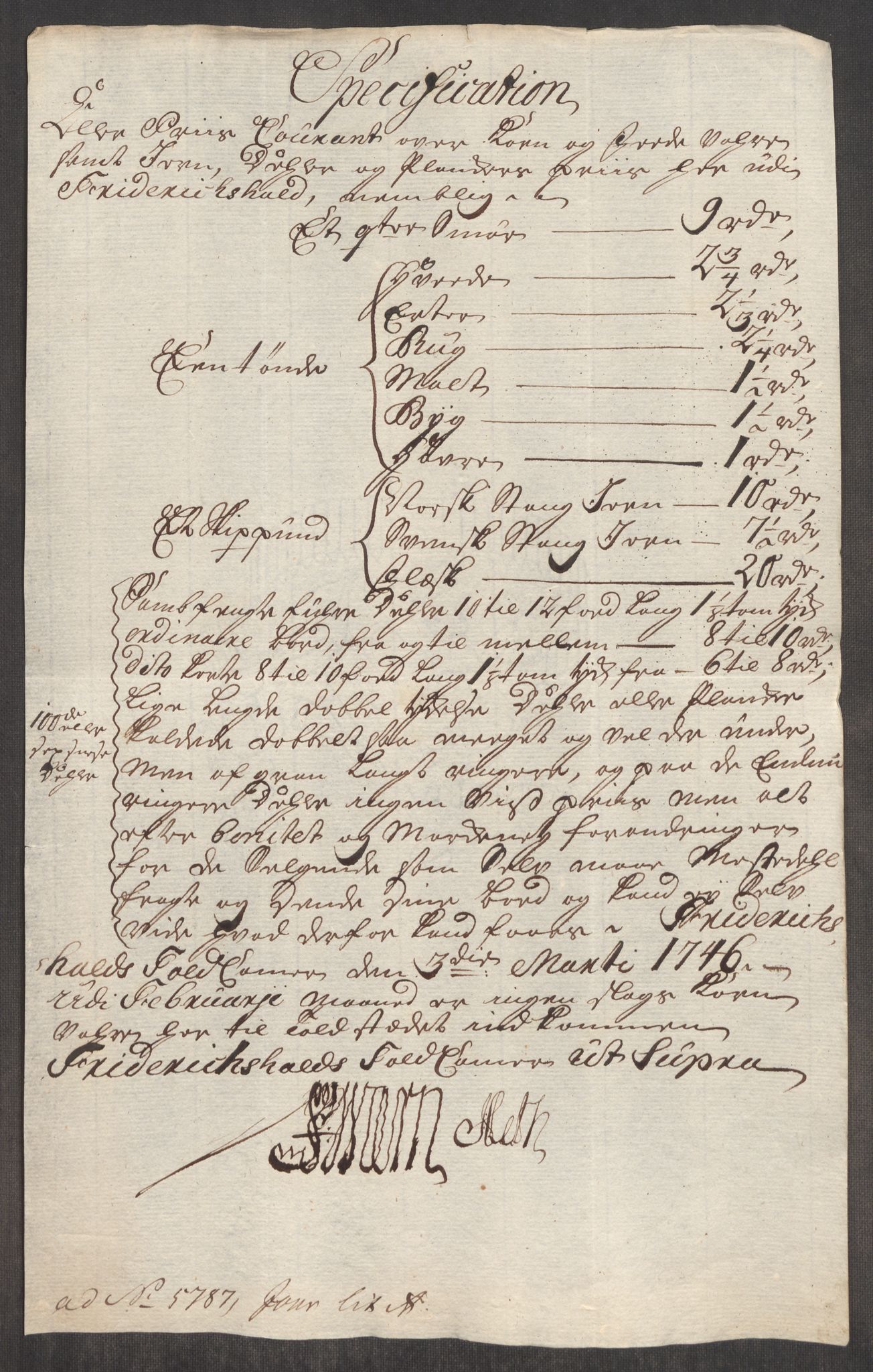 Rentekammeret inntil 1814, Realistisk ordnet avdeling, RA/EA-4070/Oe/L0003: [Ø1]: Priskuranter, 1745-1748, p. 226